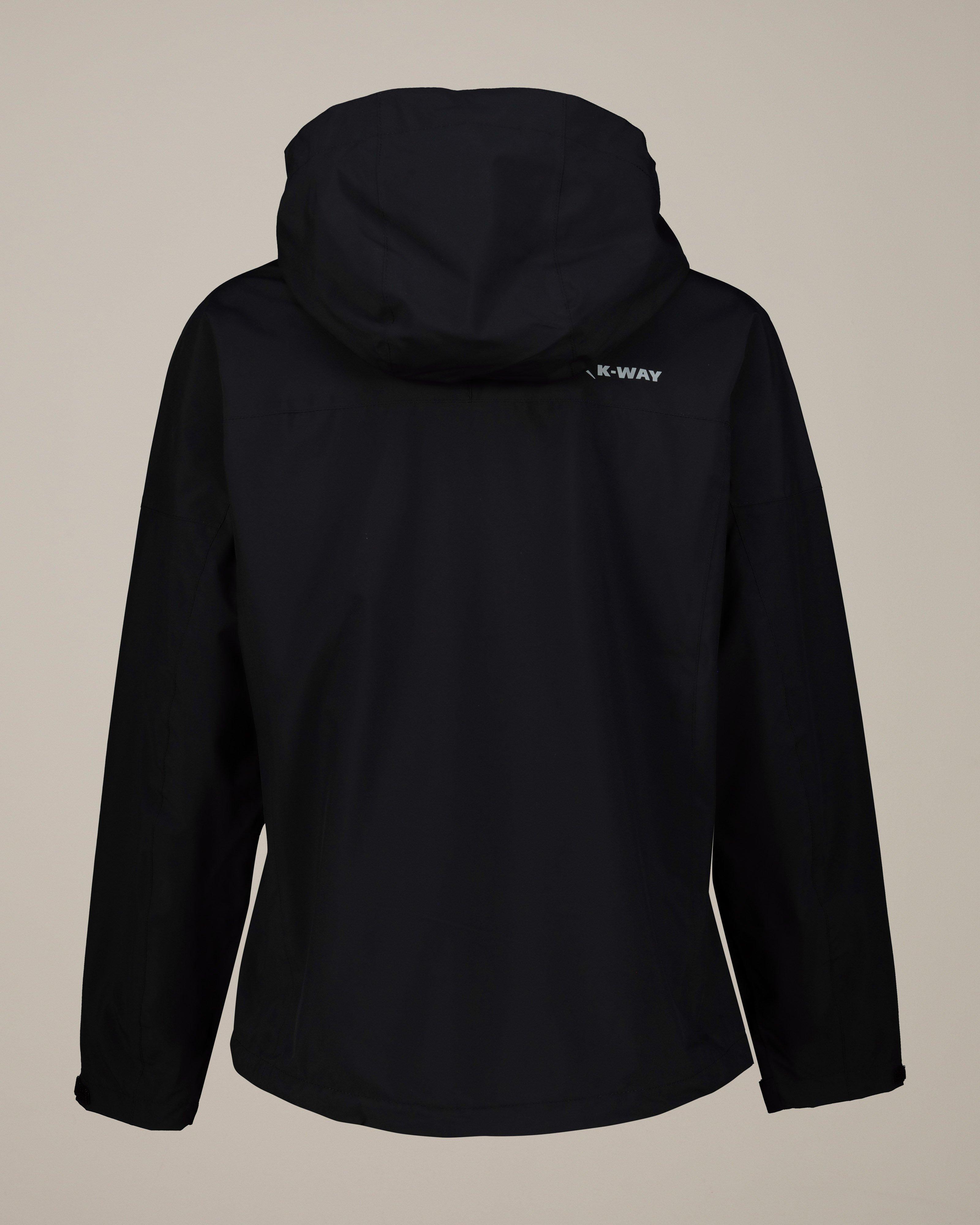 K-Way Women’s Nimbo Waterproof Rain Jacket -  Black