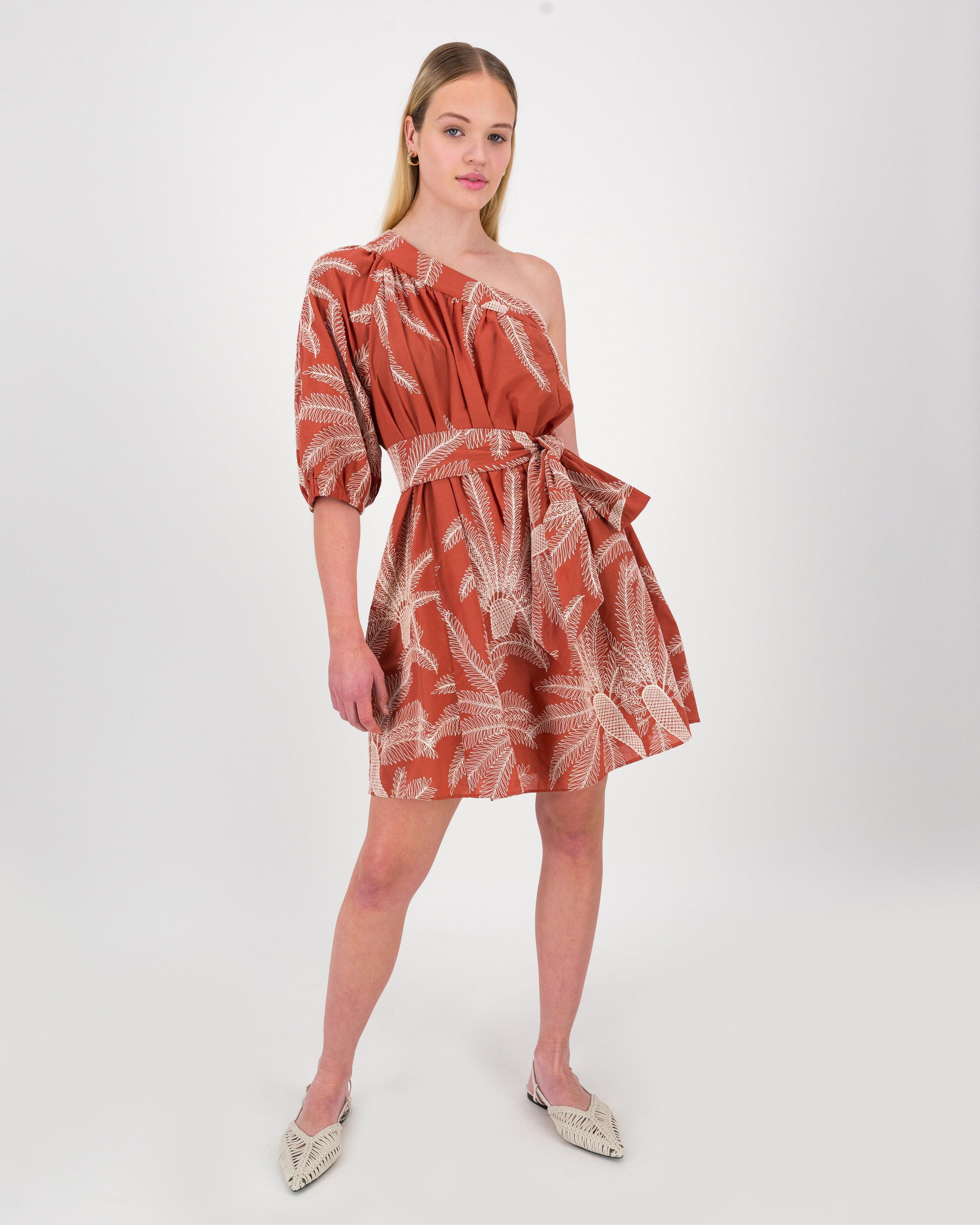 Freya Embroidered Asymmetric Dress