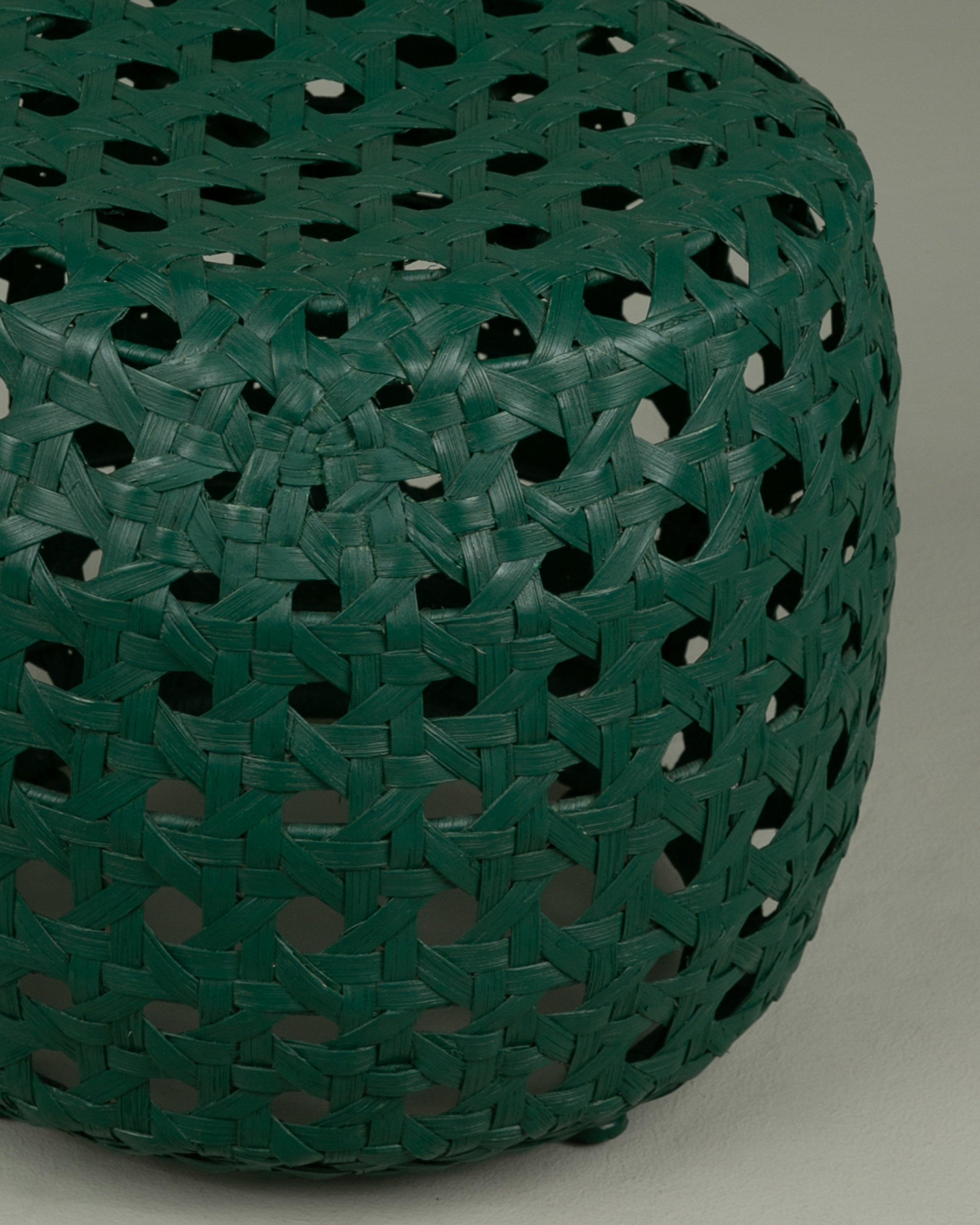 Paolo Rattan Stool -  Green
