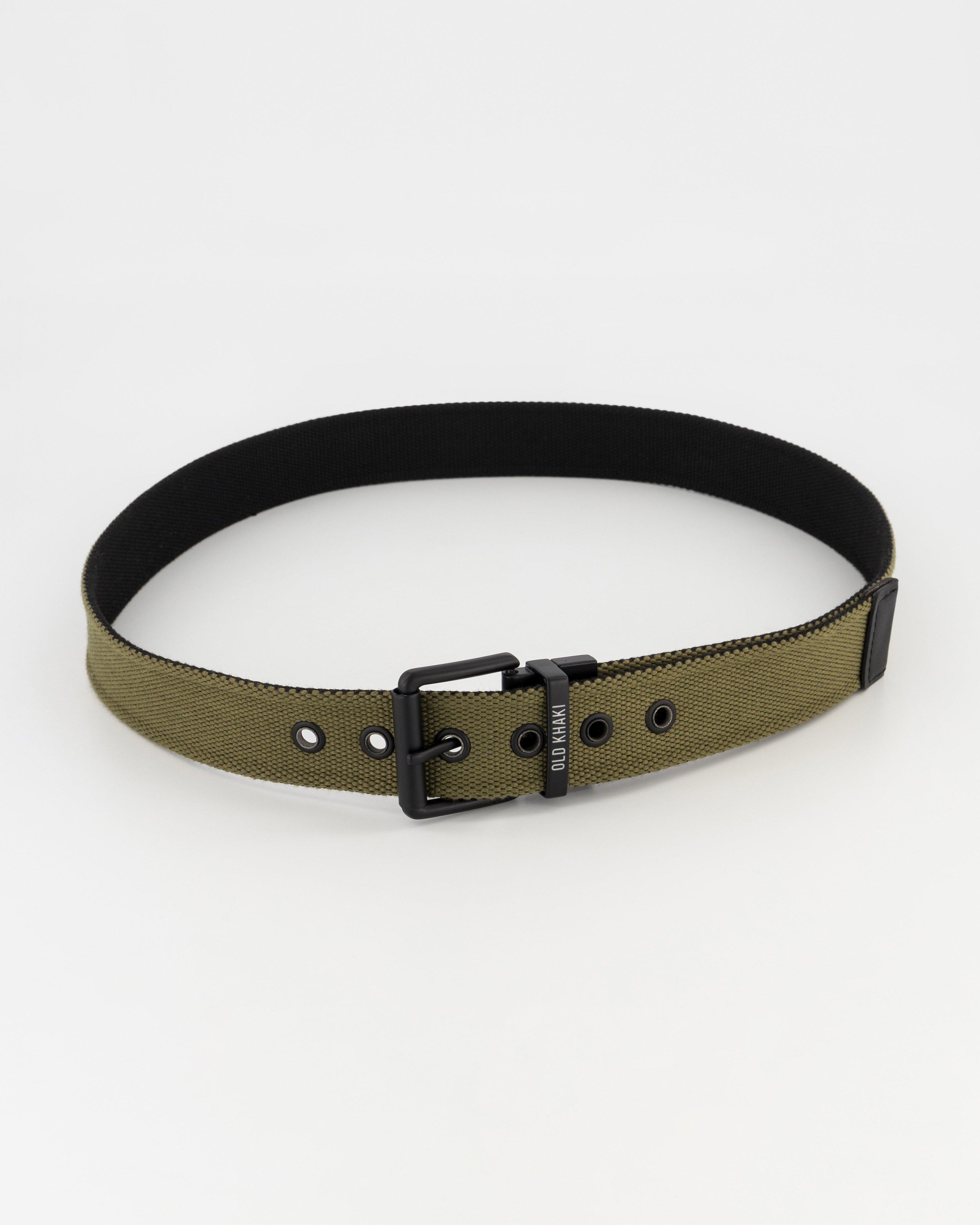 Old Khaki Men’s Brant Reversible Webbing Belt -  Olive