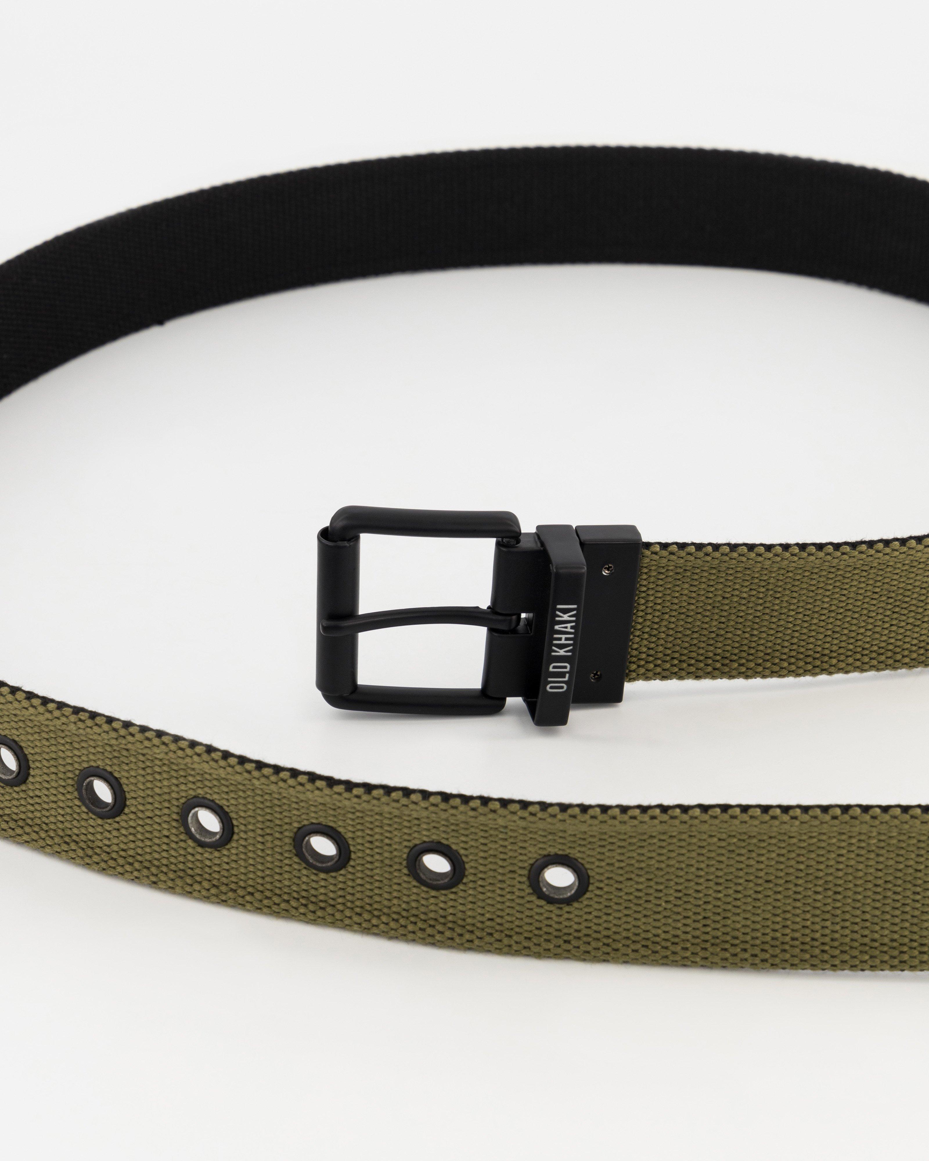 Old Khaki Men’s Brant Reversible Webbing Belt -  Olive