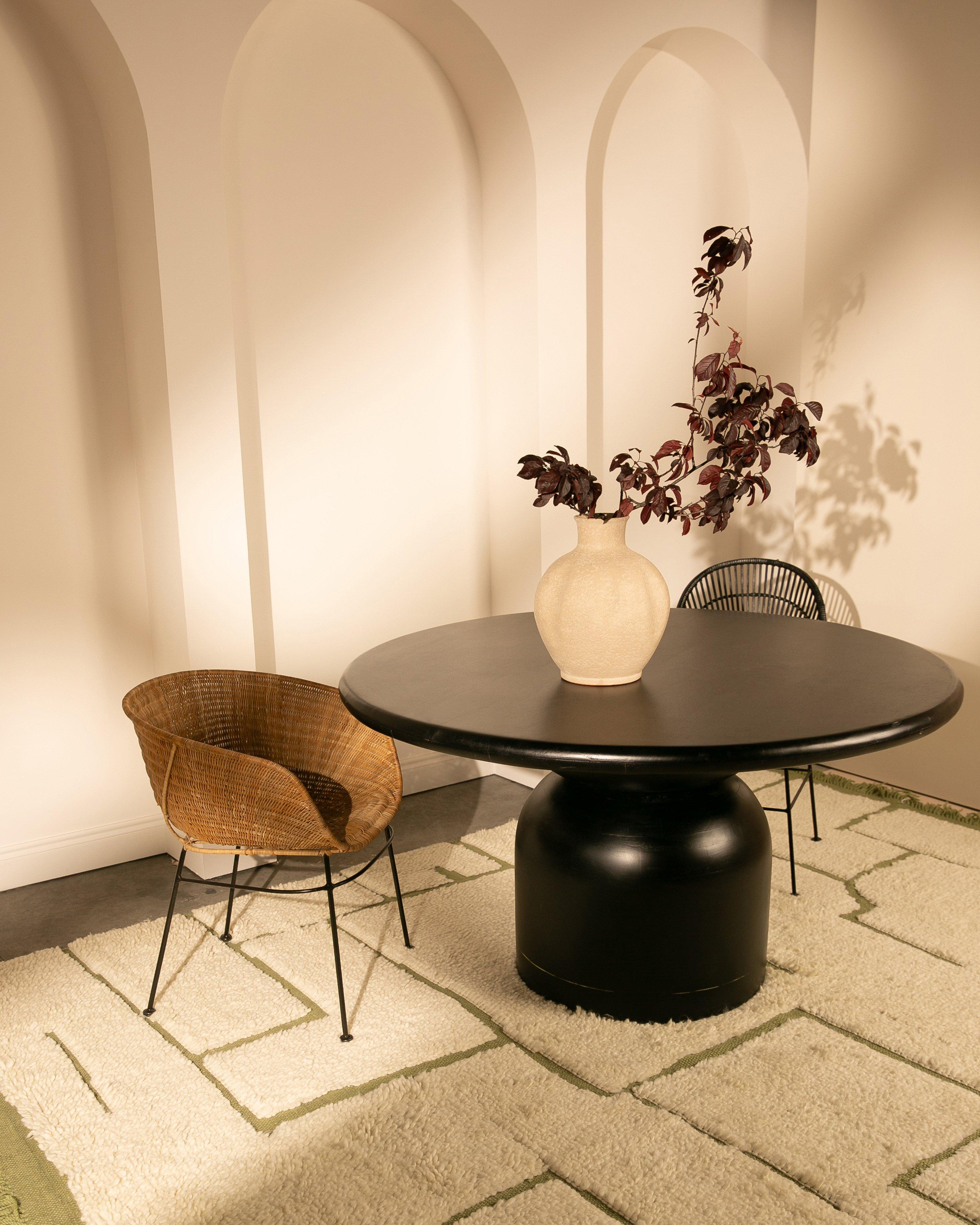Fi Rattan Dining Chair -  Brown