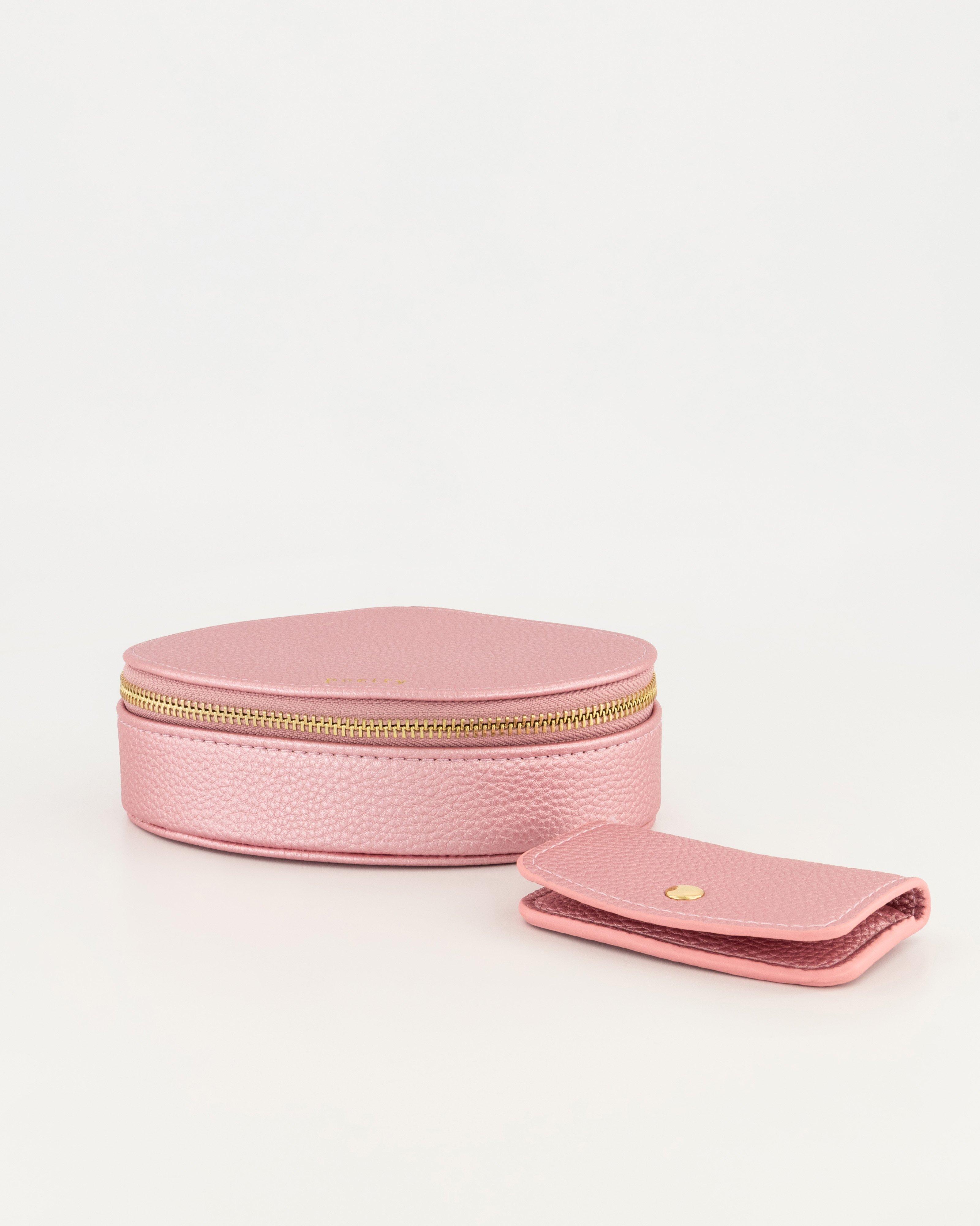 Mila Medium Oval Jewellery box -  Pink