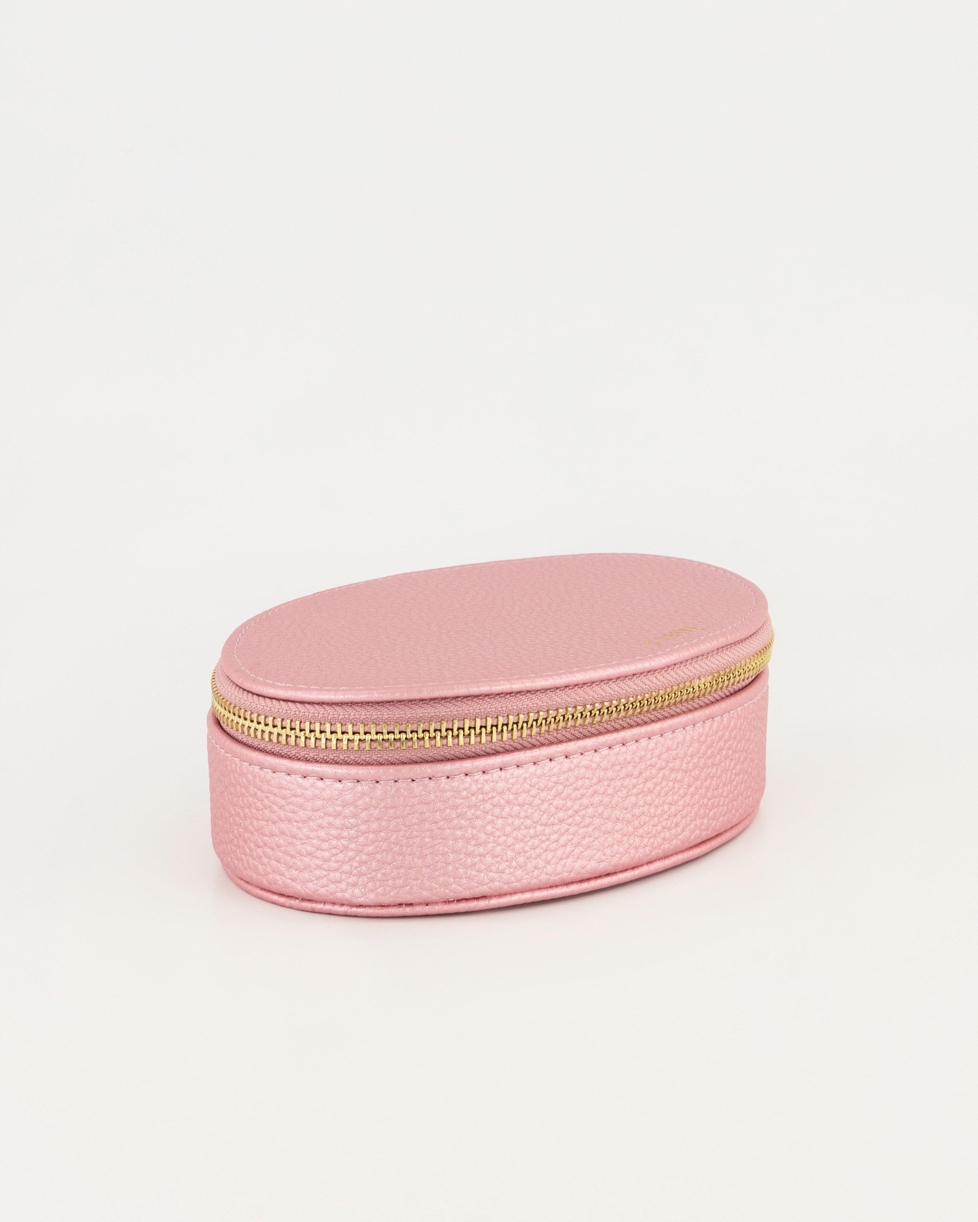 Mila Medium Oval Jewellery box -  Pink