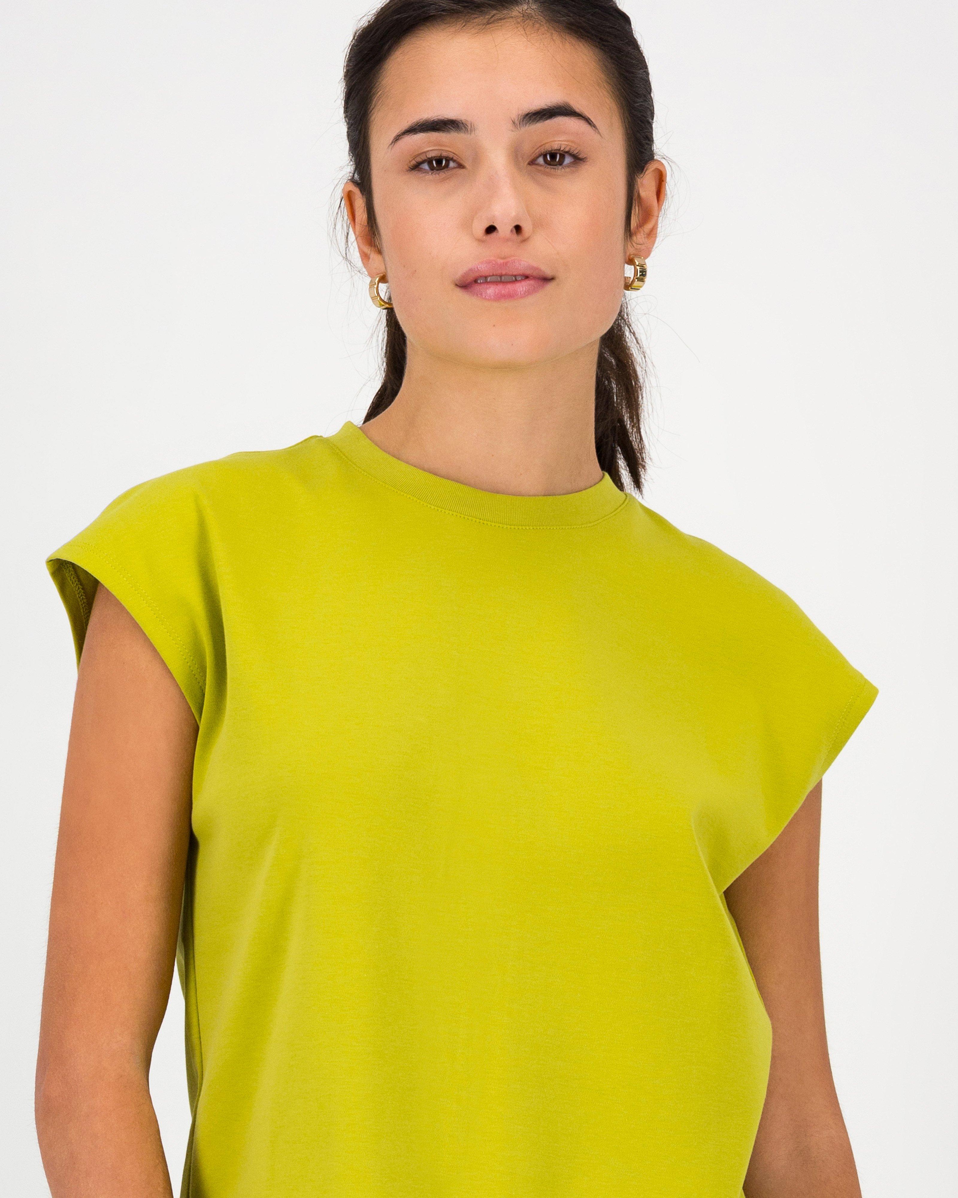 Jenna Crew Neck Tee -  Green