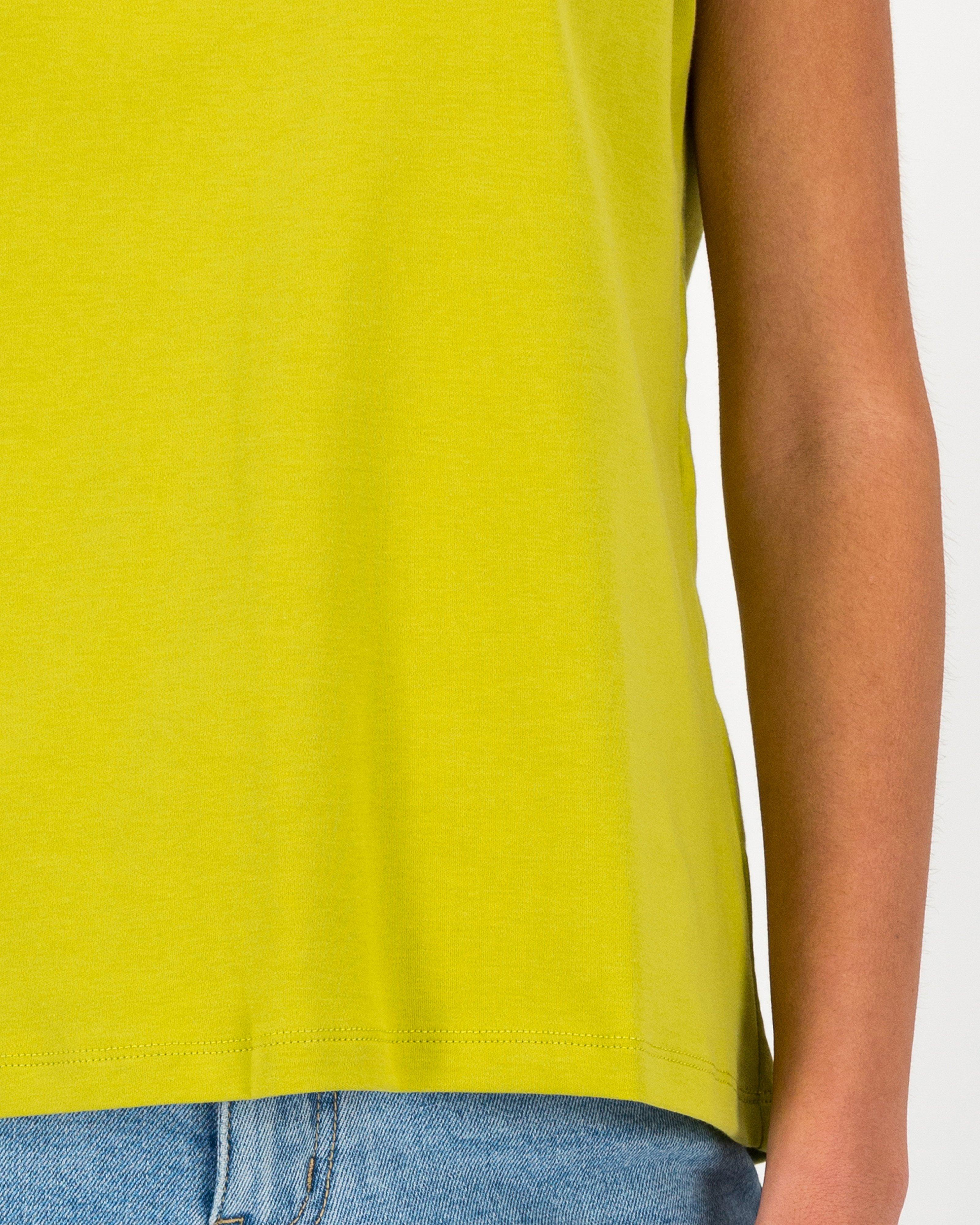 Jenna Crew Neck Tee -  Green
