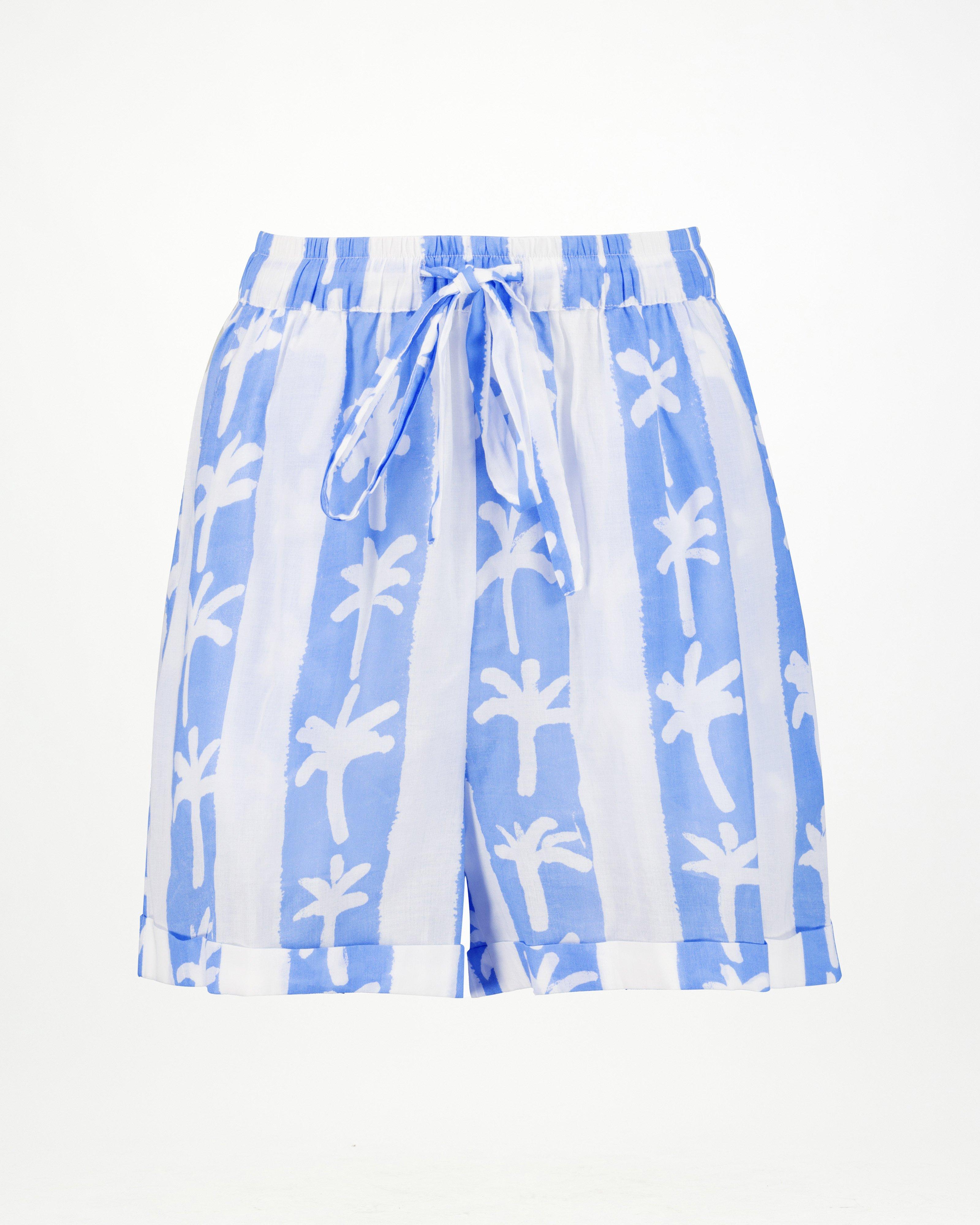 Mari Tropical Stripe Sleep Set -  Blue