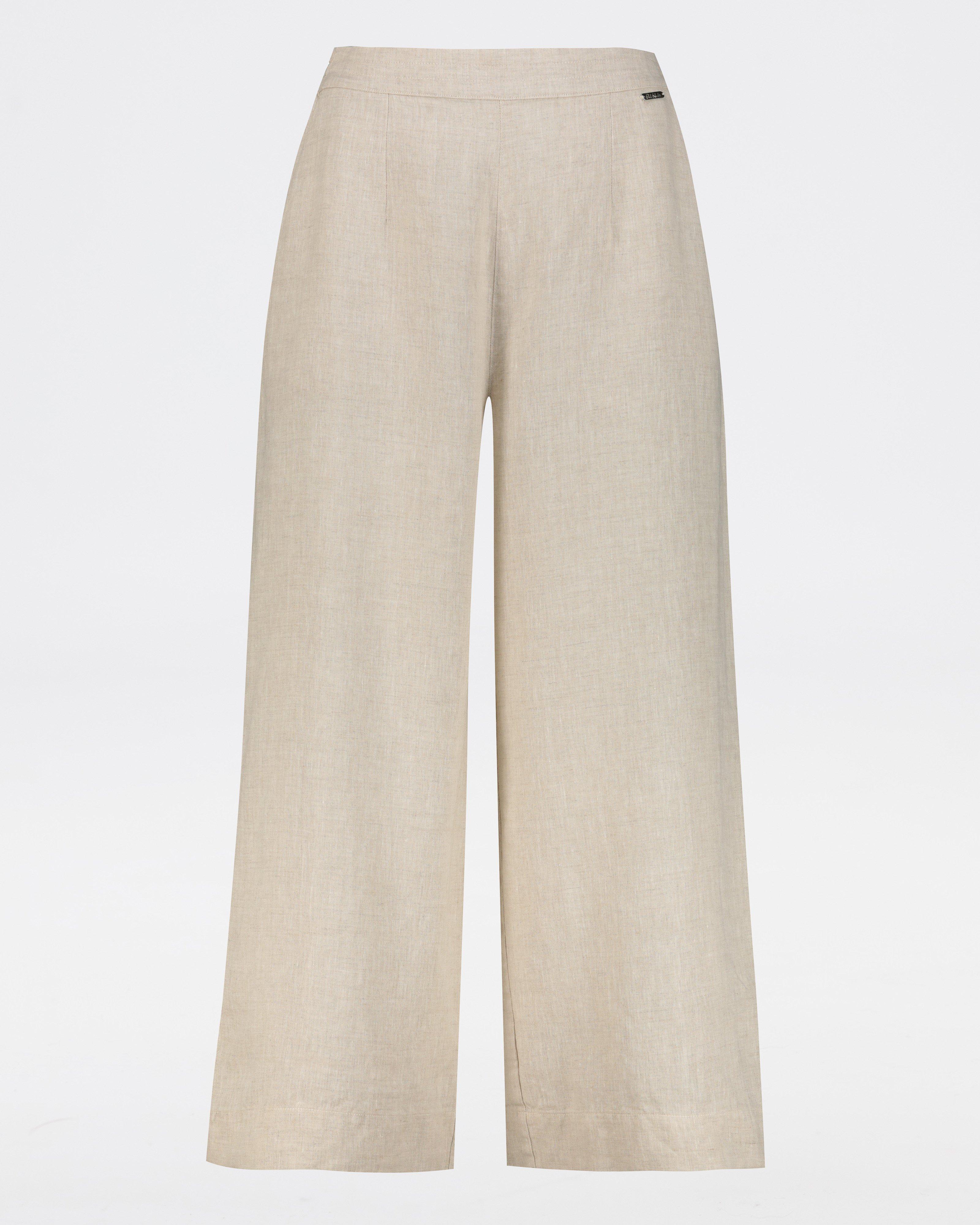  Women’s Diana Linen Pants  -  Stone