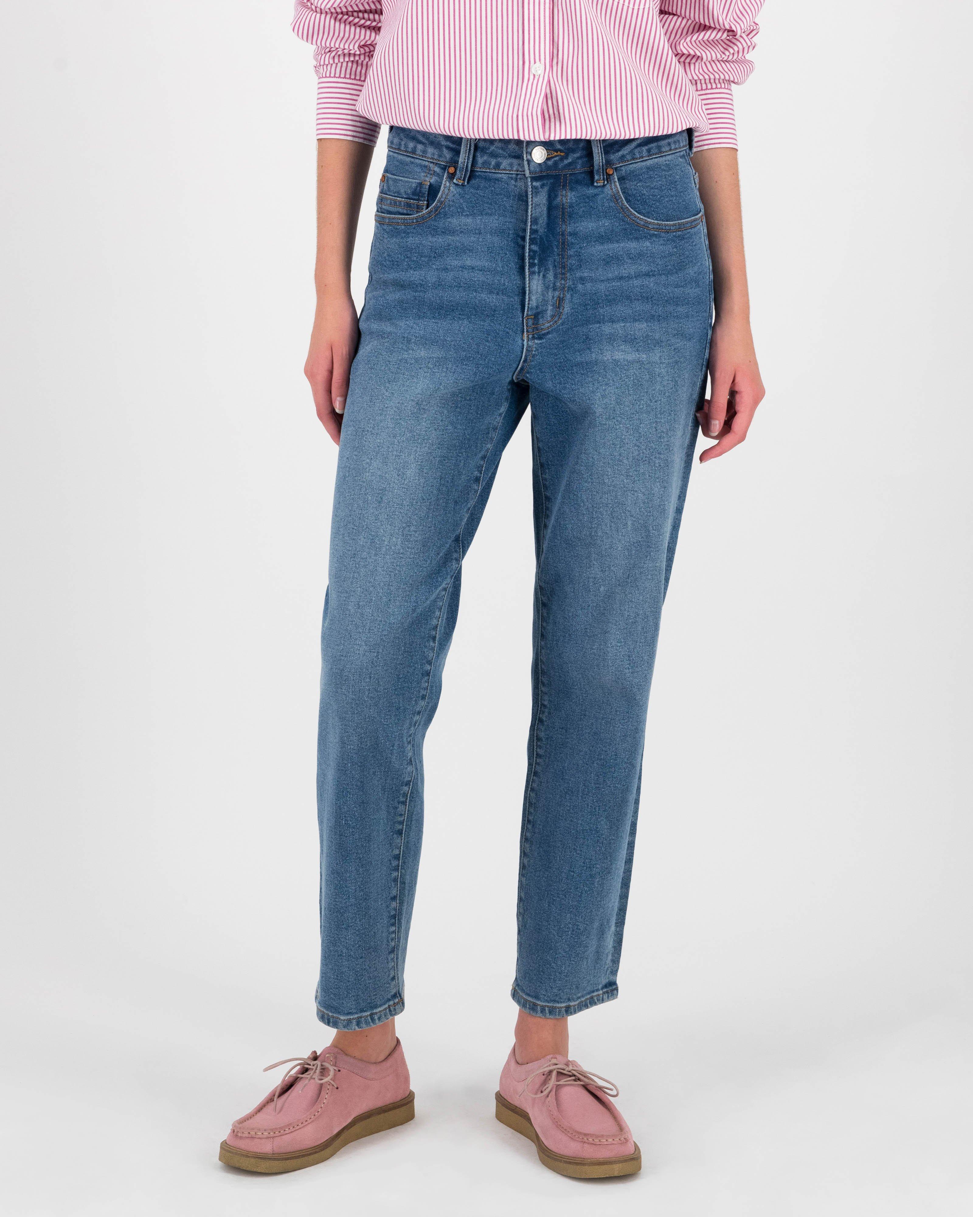 Old Khaki Women’s Asha Straight Denim Jeans -  Mid Blue