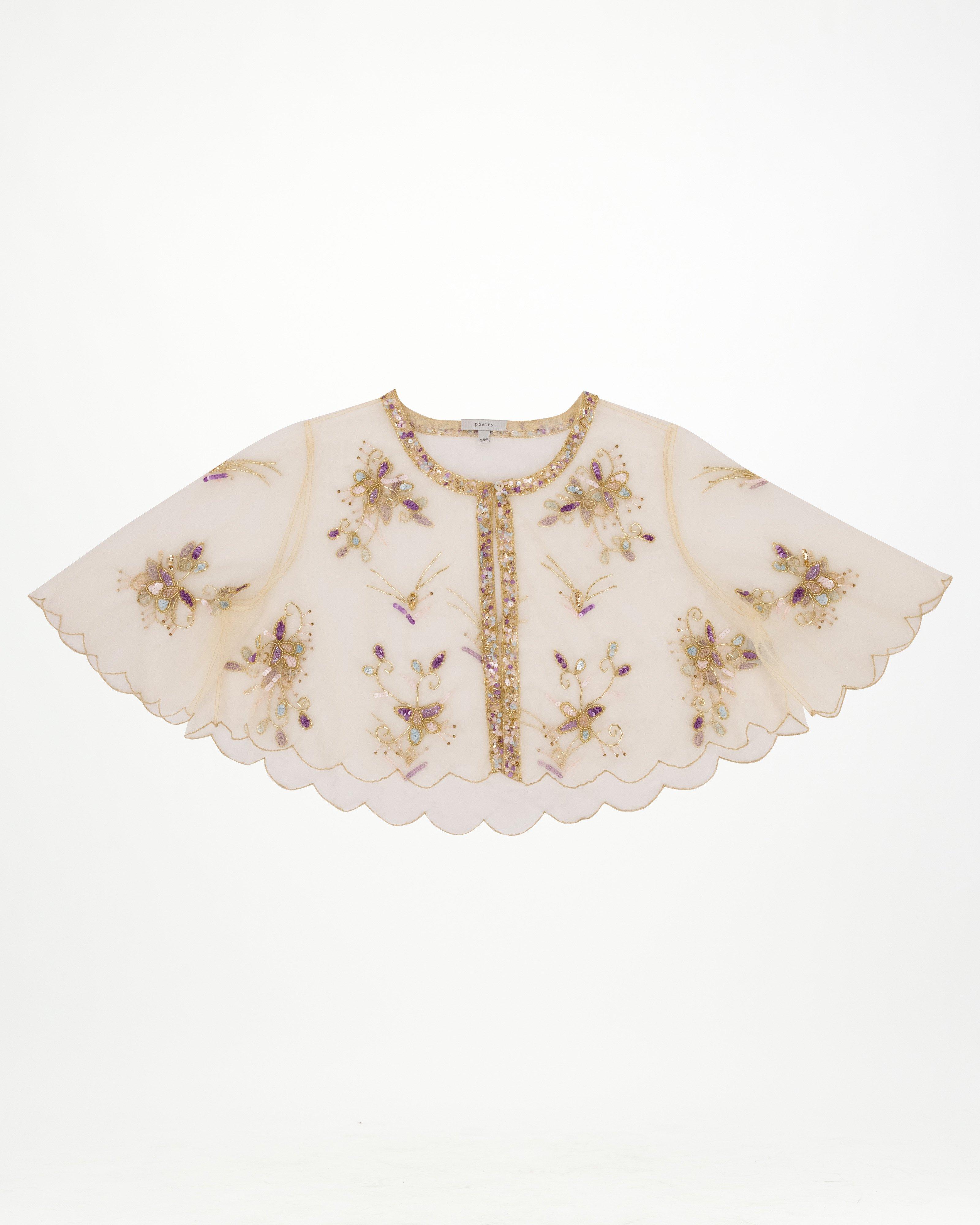 Karlee Beaded Kimono -  Nude