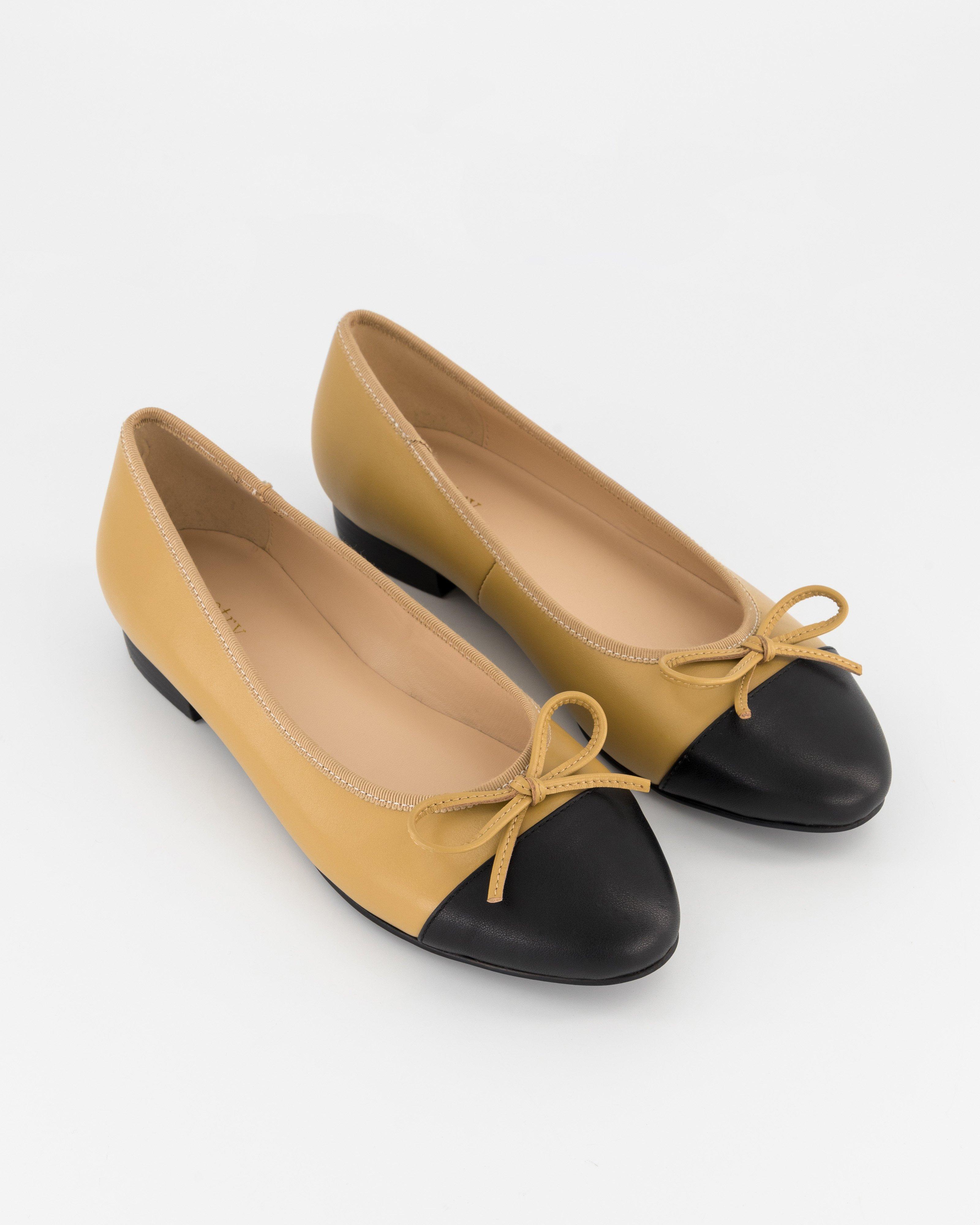 Piper Leather Ballet Pump -  Camel