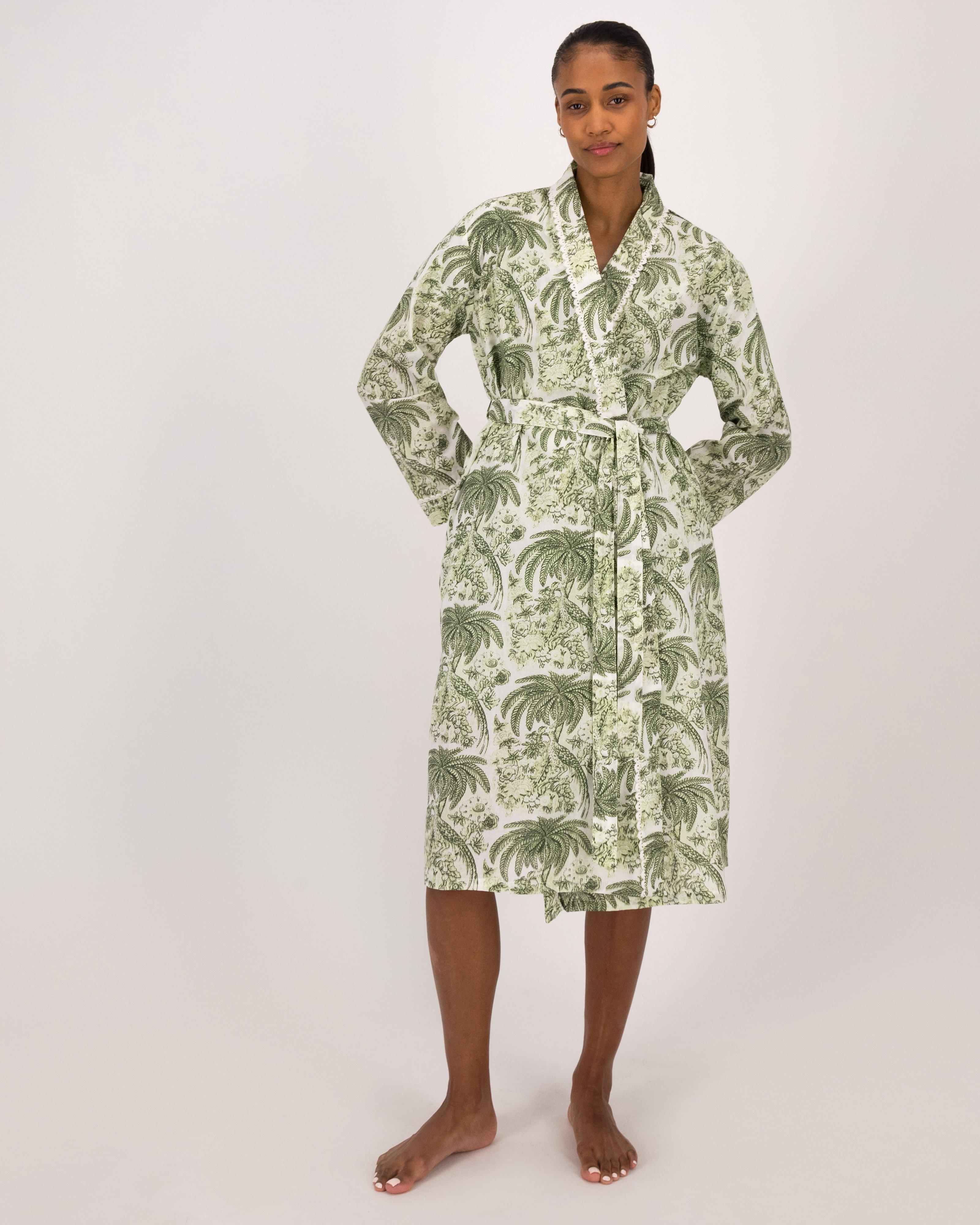 Lillana Printed Gown -  Sage