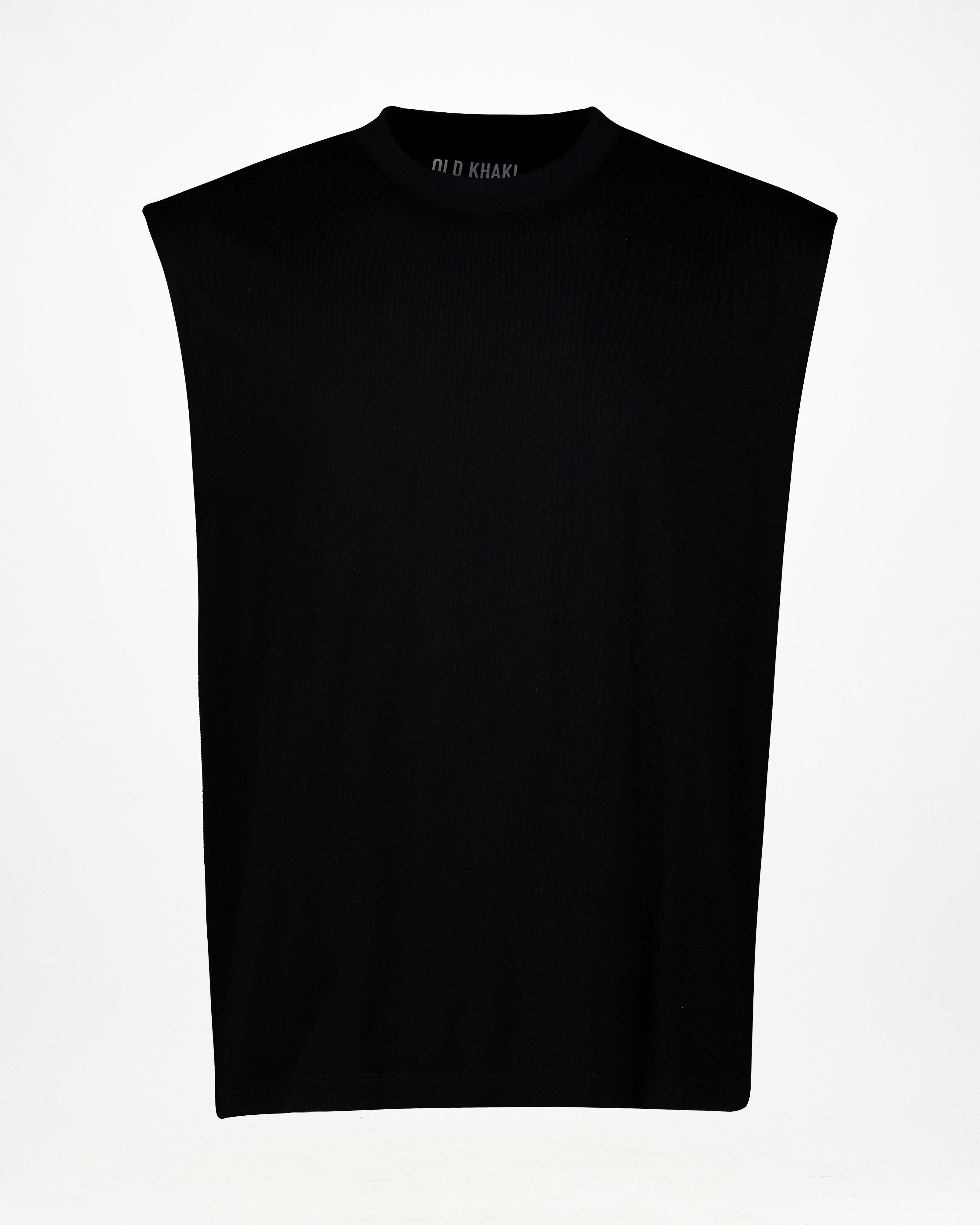 トップス ANCELLM SLEEVELESS AGING T-SHIRT/BLACK 105990612_C01_5?$large$