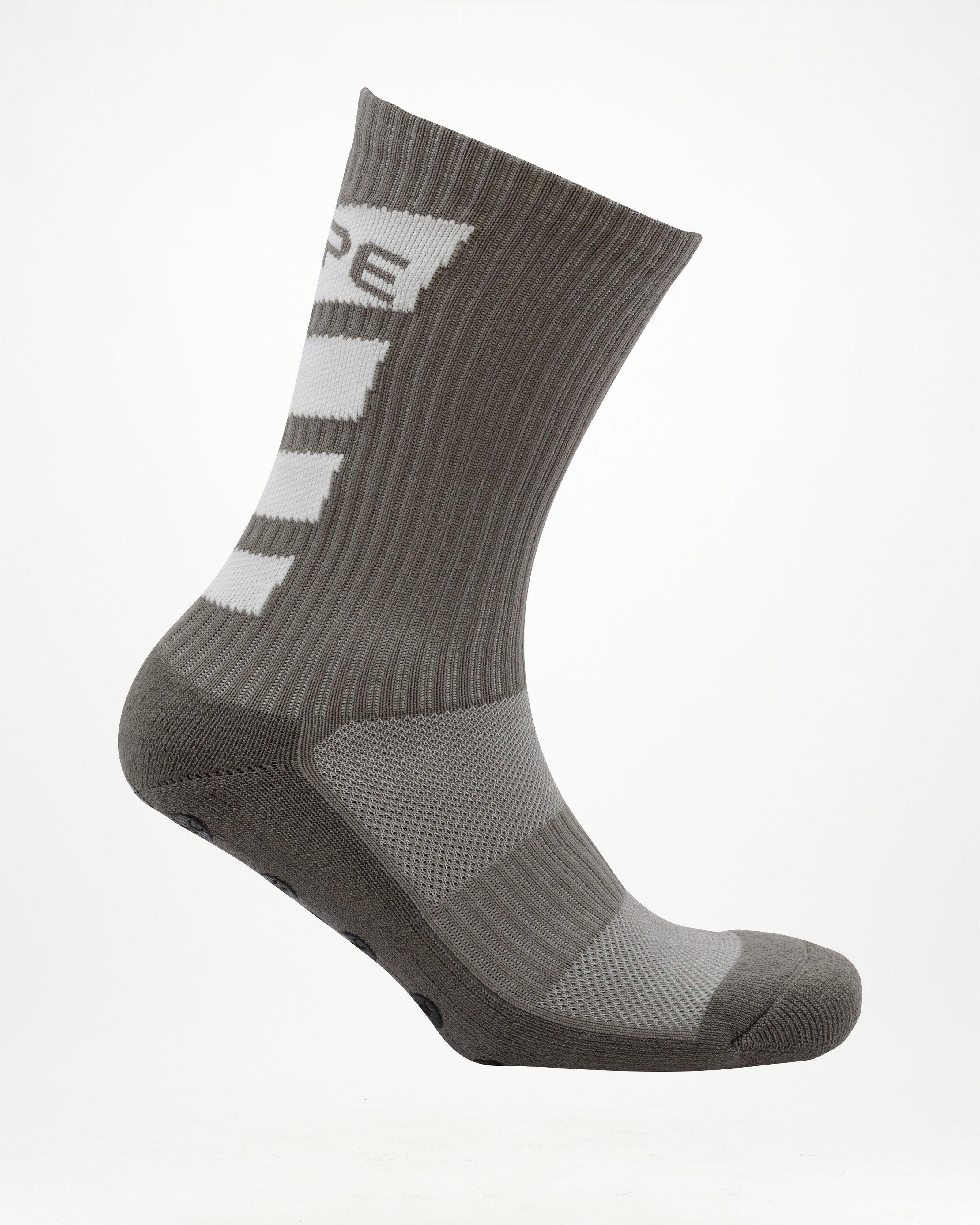 Kupe Anti-Slip Grip Socks -  Grey