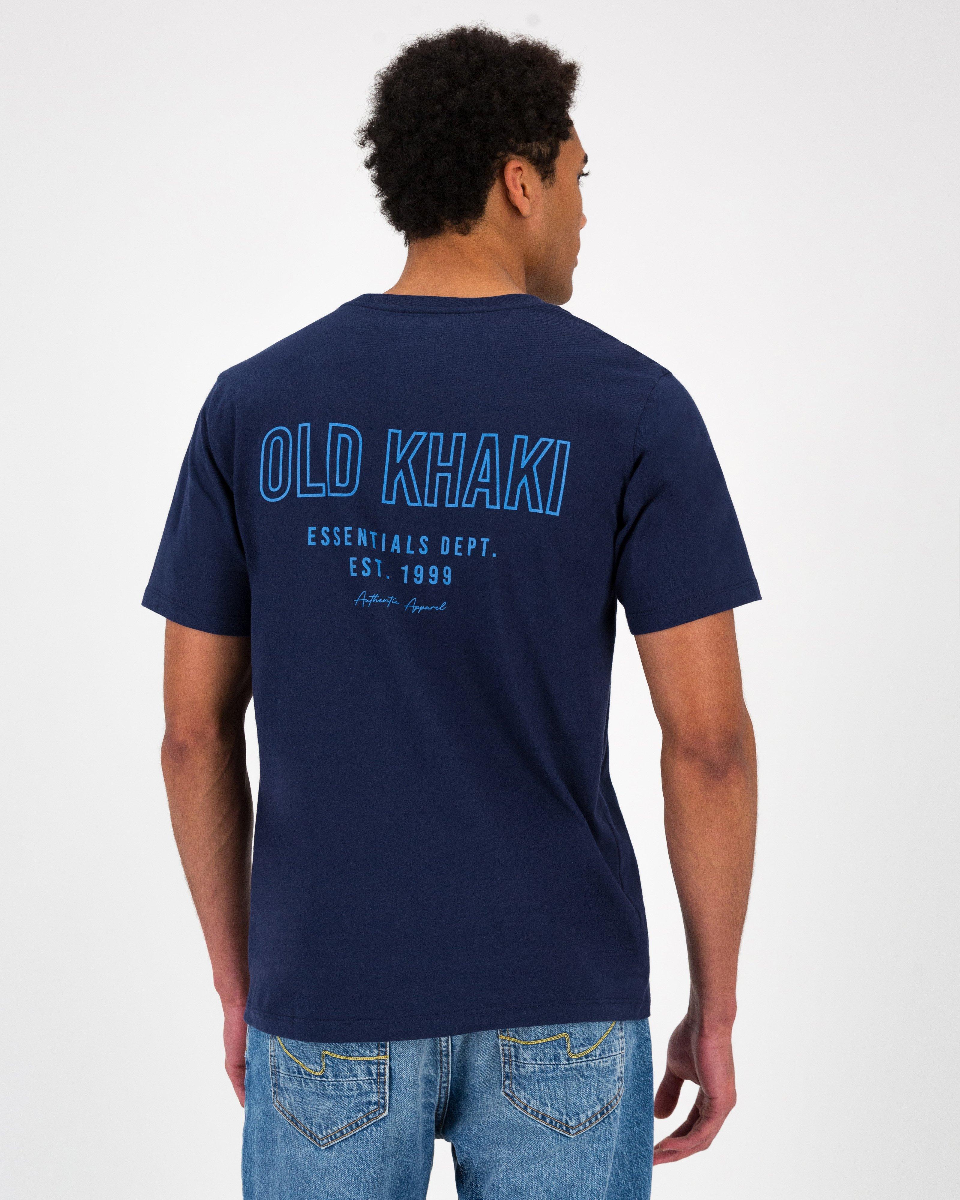 Men's Ross Back Print T-Shirt  -  Navy