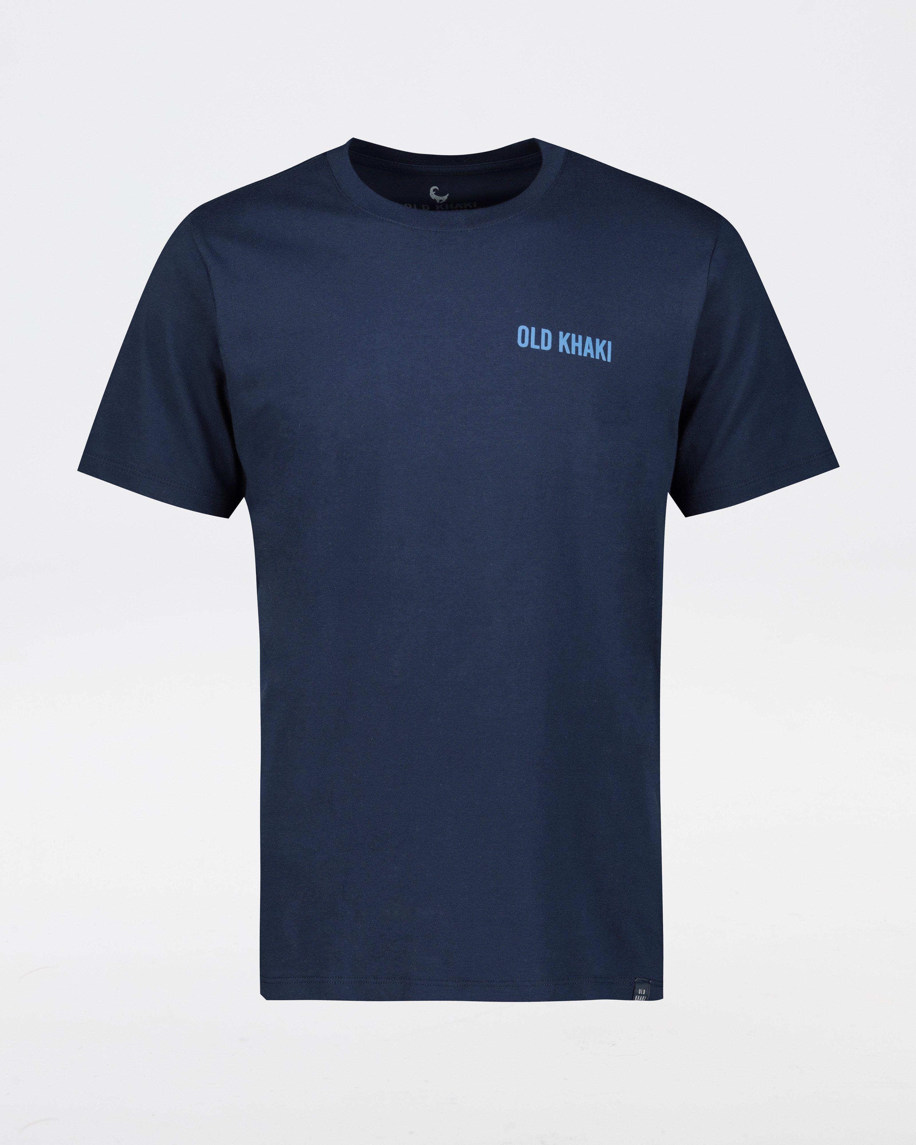 Men's Ross Back Print T-Shirt  -  Navy