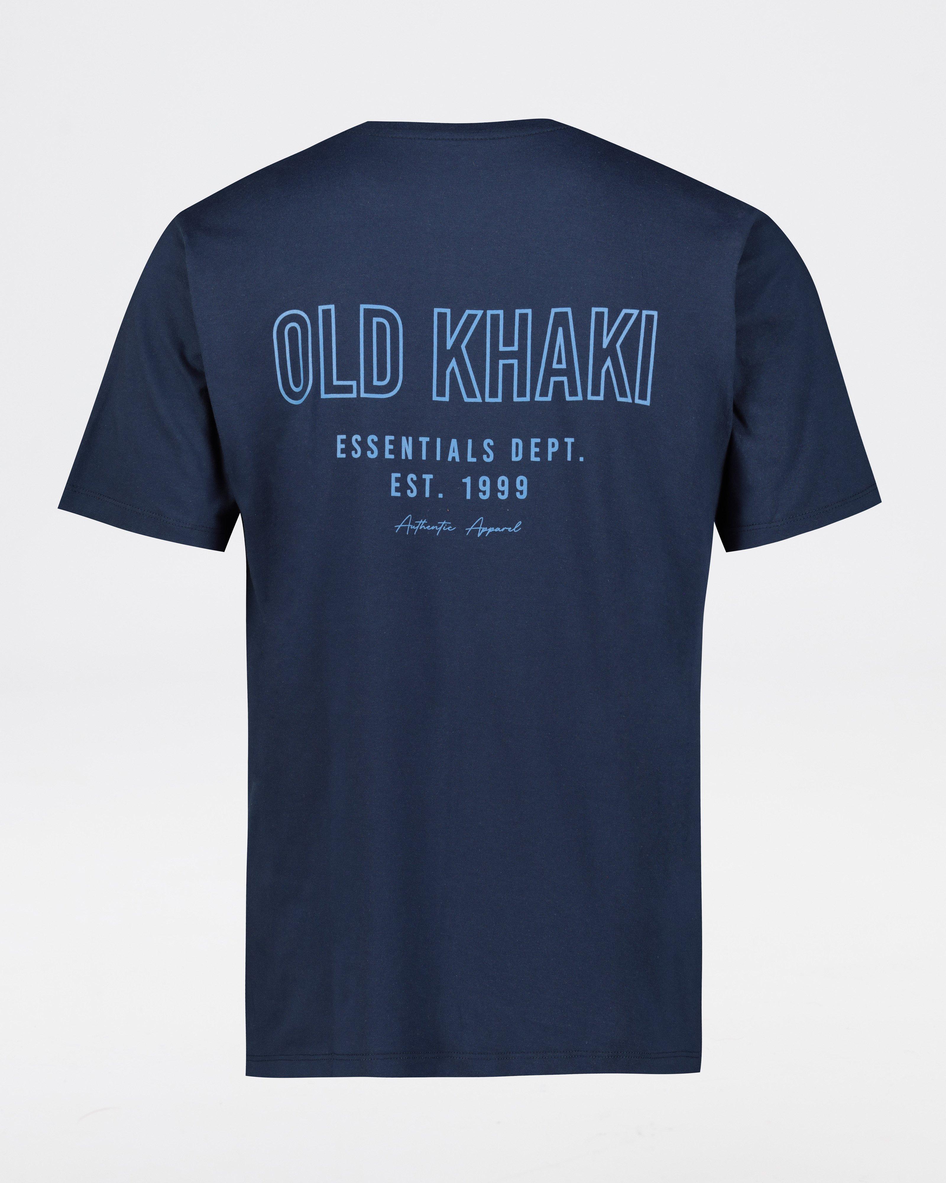 Men's Ross Back Print T-Shirt  -  Navy