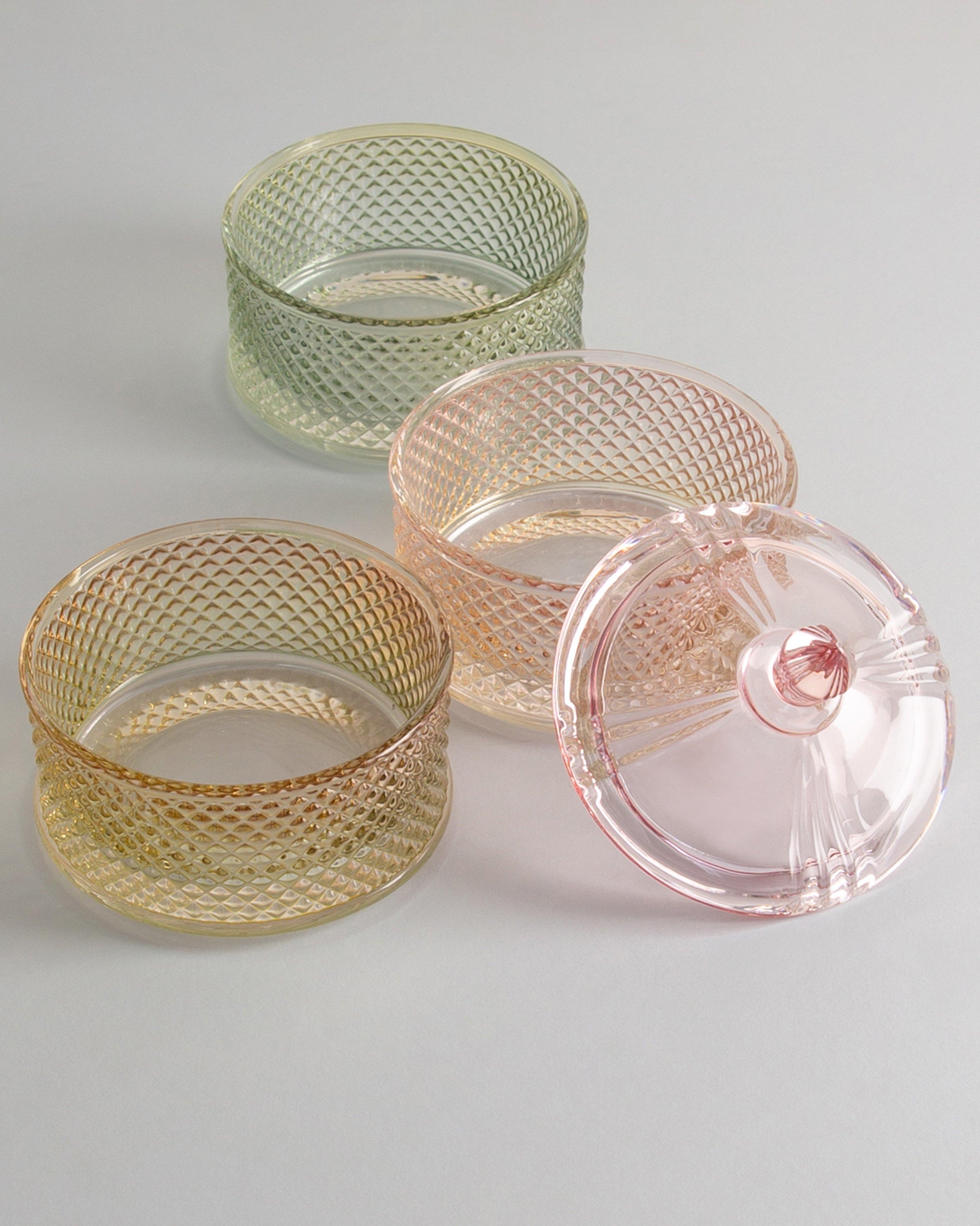 Yellow and Pink Stacking Trinket Organiser -  Yellow