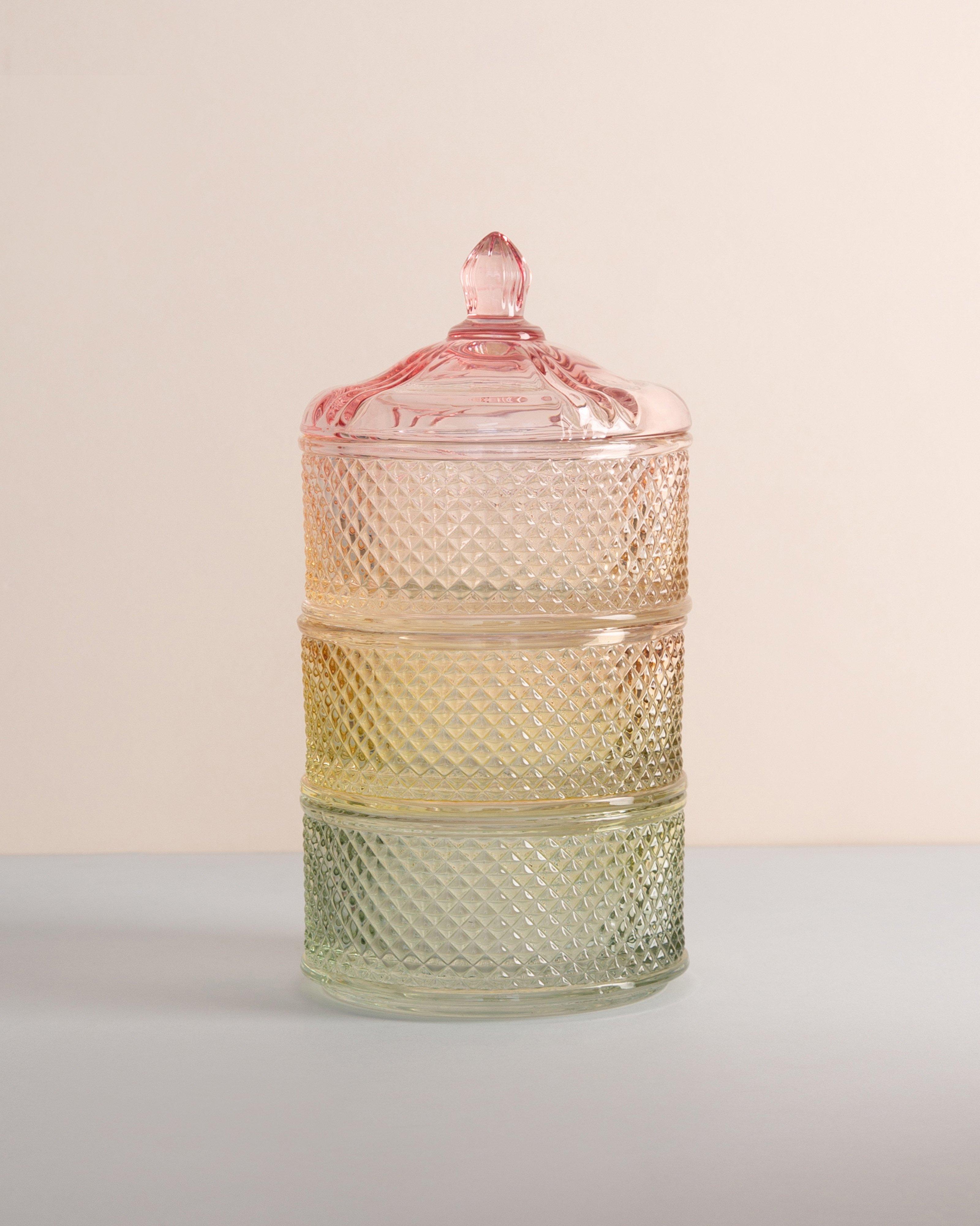 Yellow and Pink Stacking Trinket Organiser -  Yellow