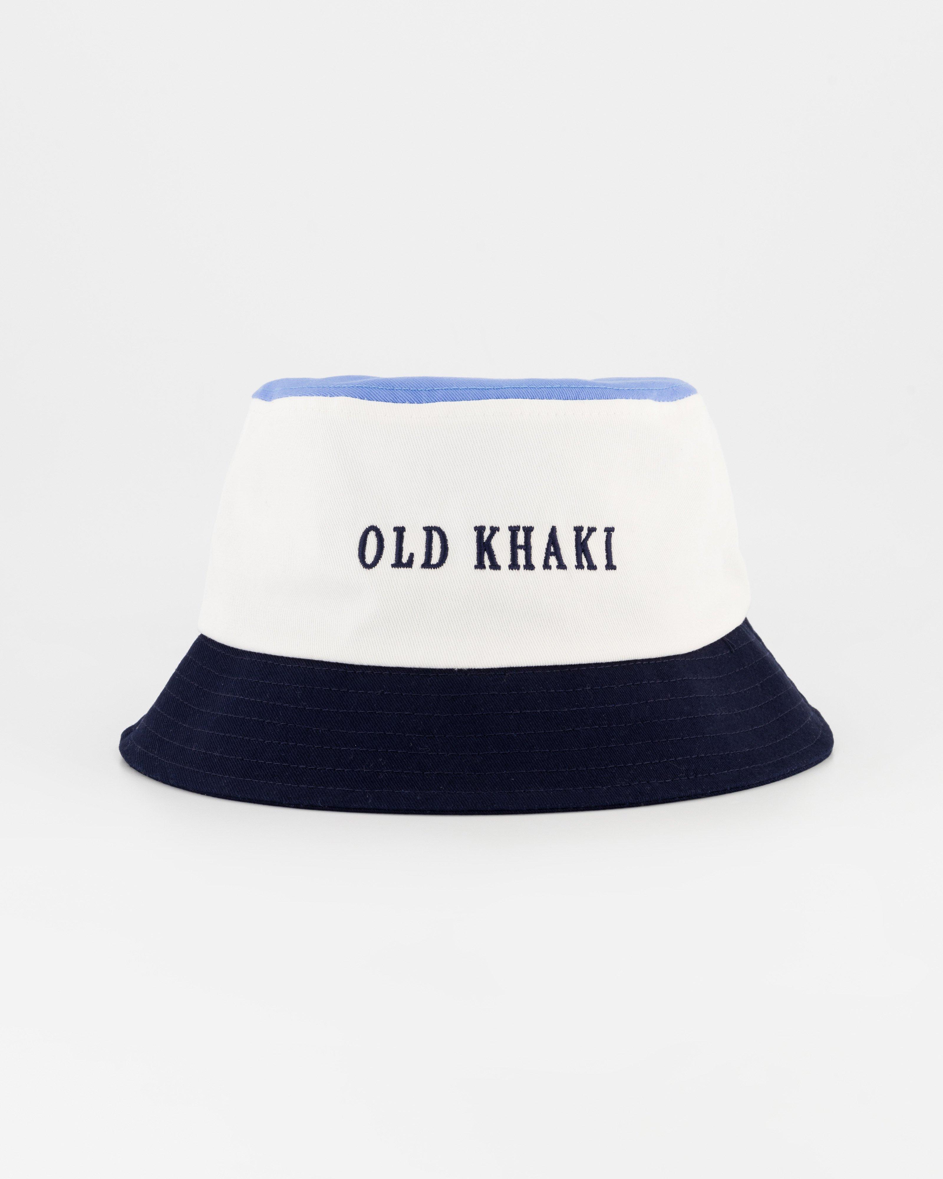 Men’s Inez Colour-Block Top Bucket Hat  -  Milk