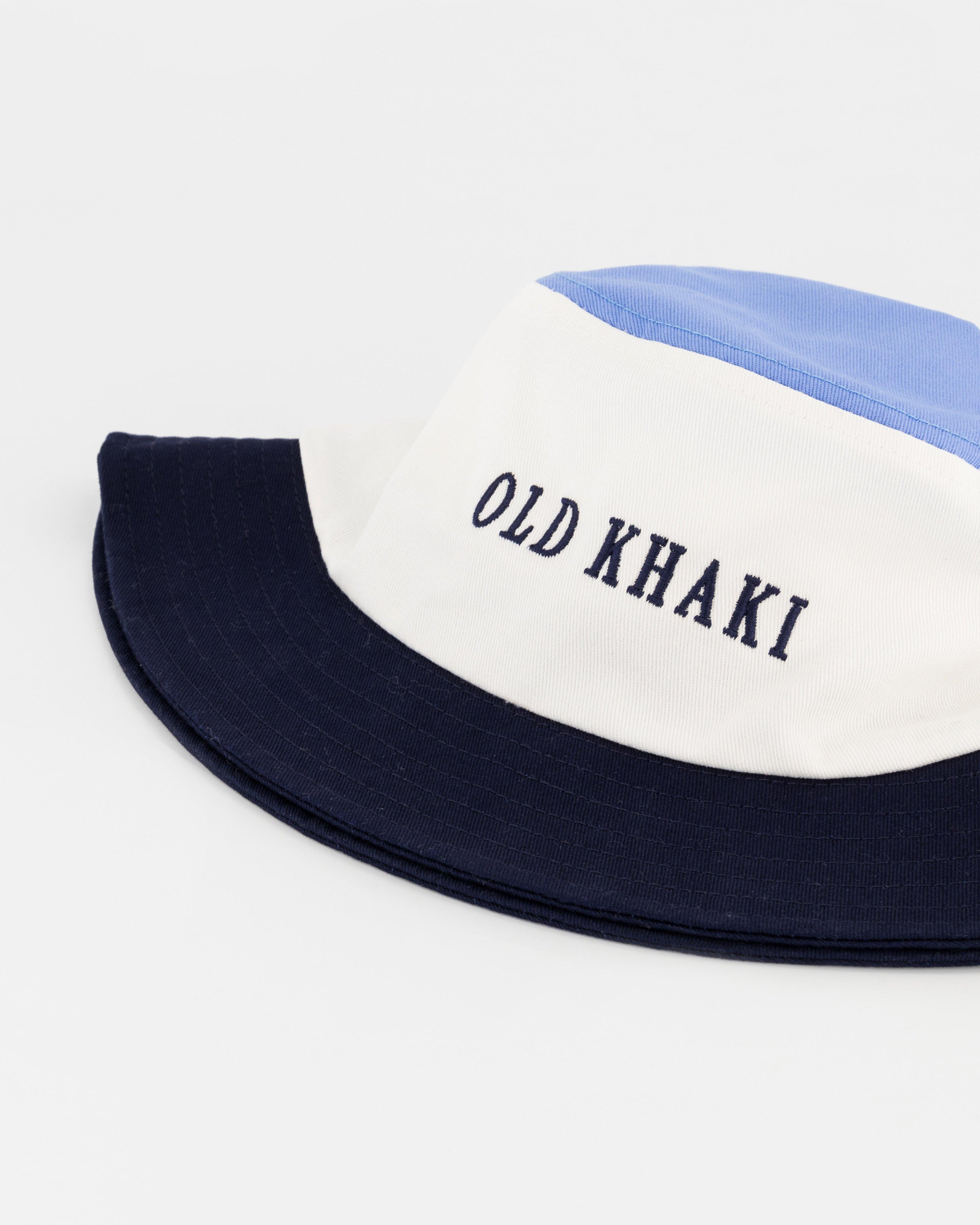 Men’s Inez Colour-Block Top Bucket Hat  -  Milk