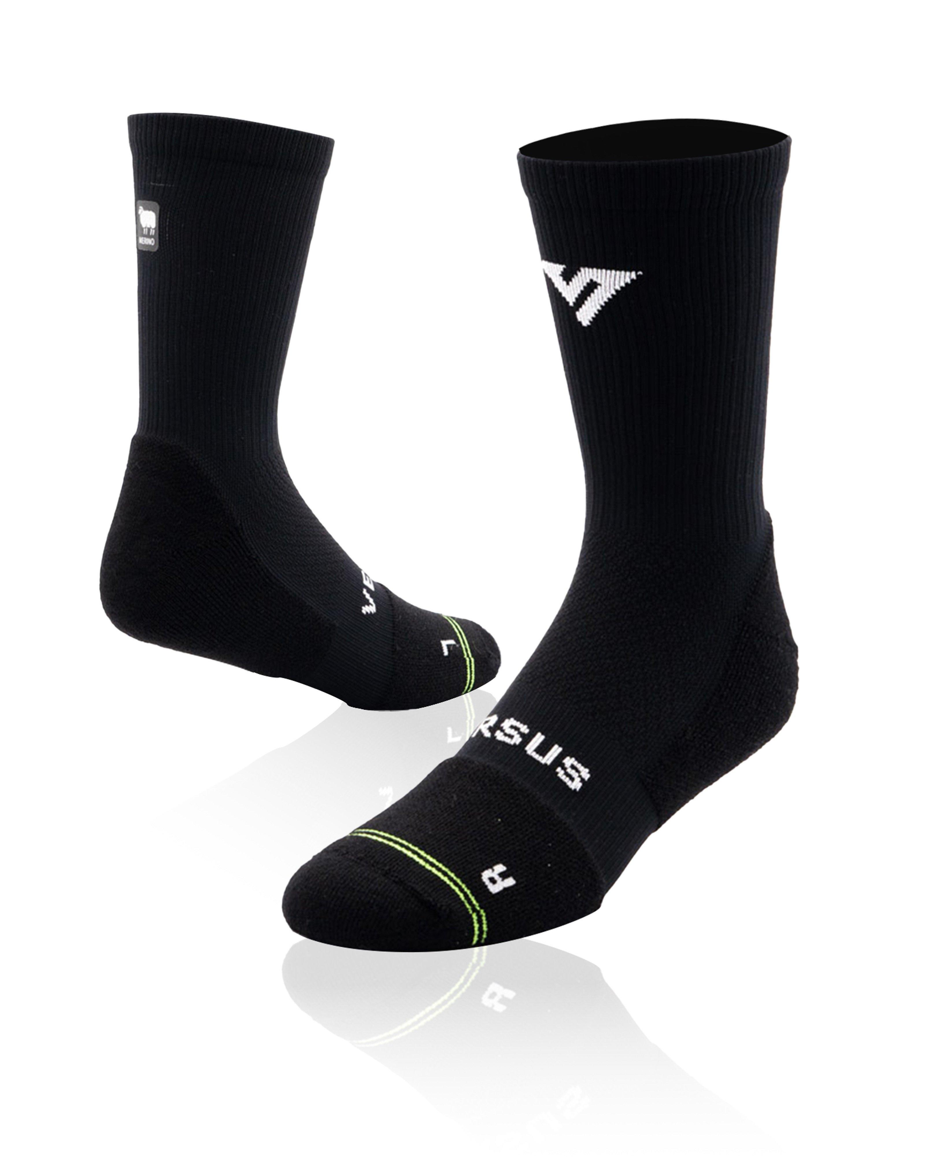 VERSUS Merino Wool Socks -  Black