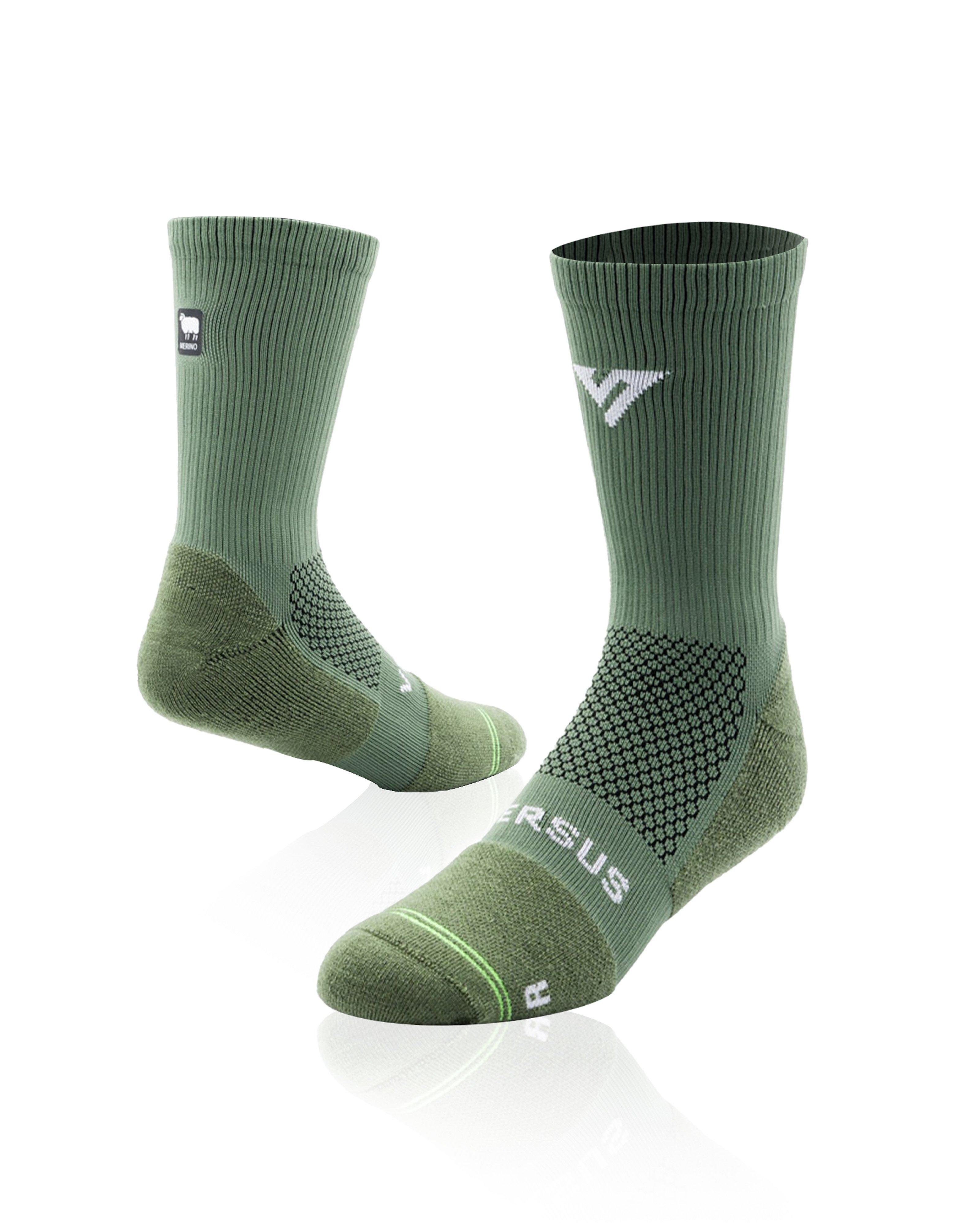 VERSUS Merino Wool Socks -  Olive