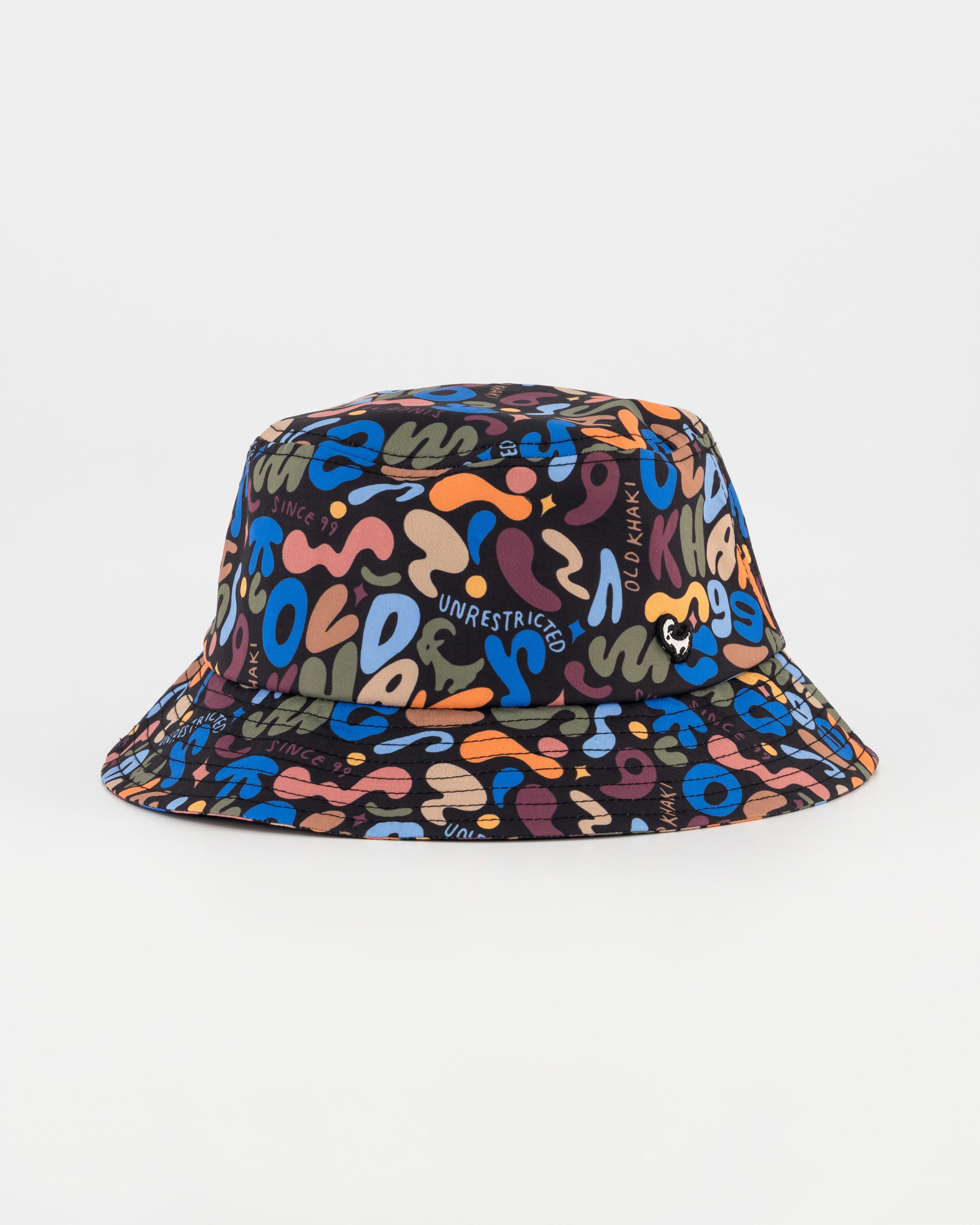 Men’s Kikko Doodle Print Bucket Hat -  Black