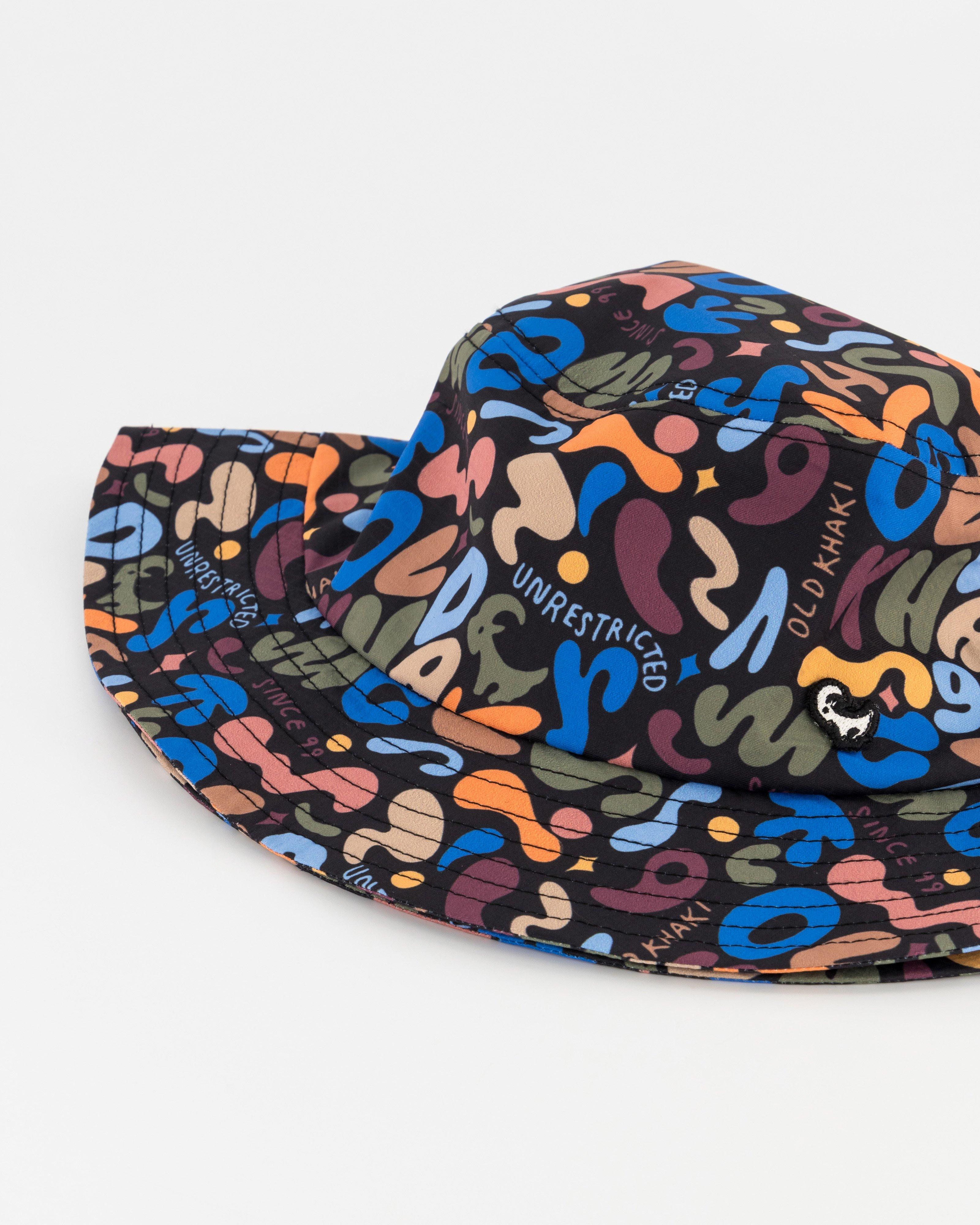 Men’s Kikko Doodle Print Bucket Hat -  Black