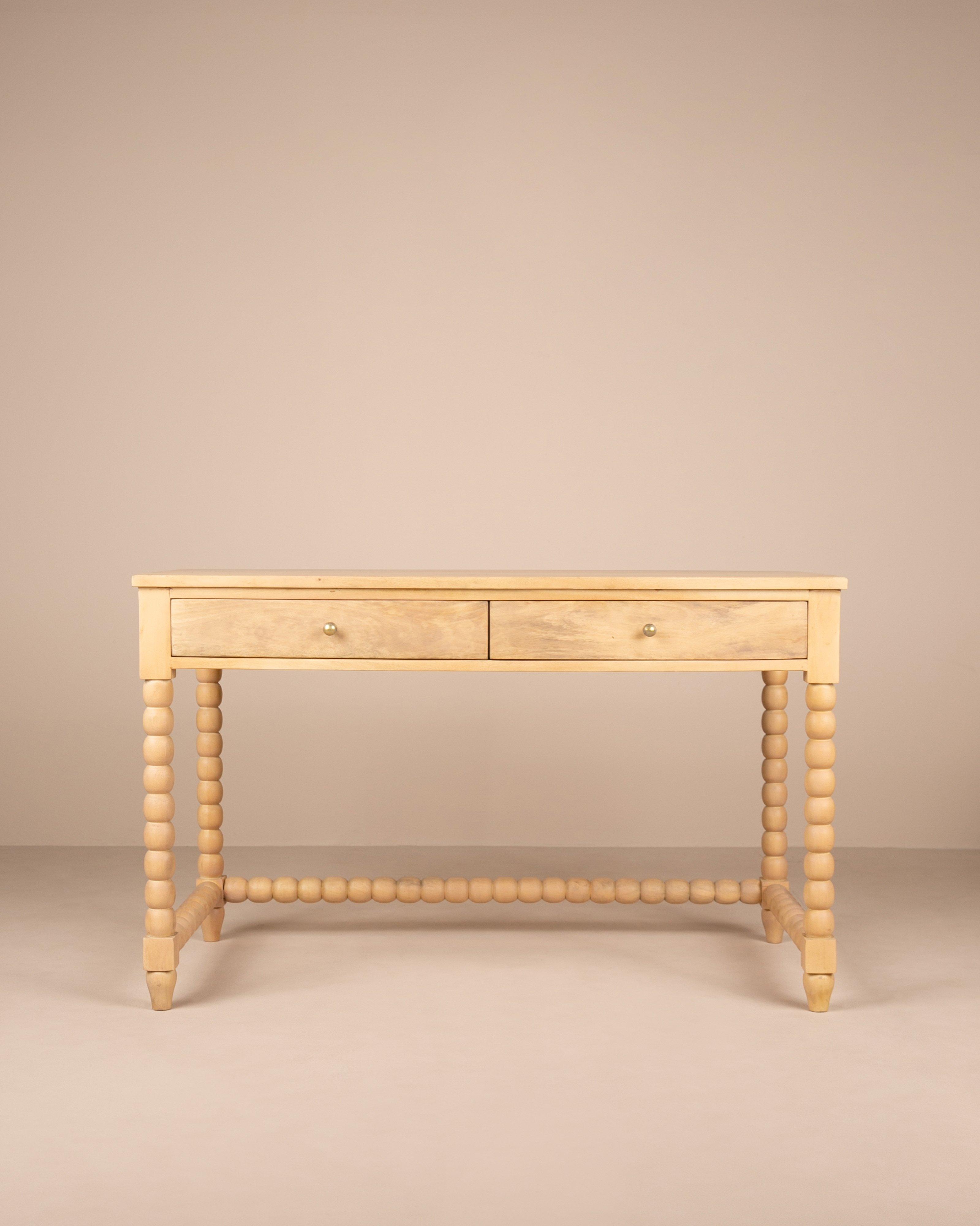 Bobbin Dressing Table -  Tan