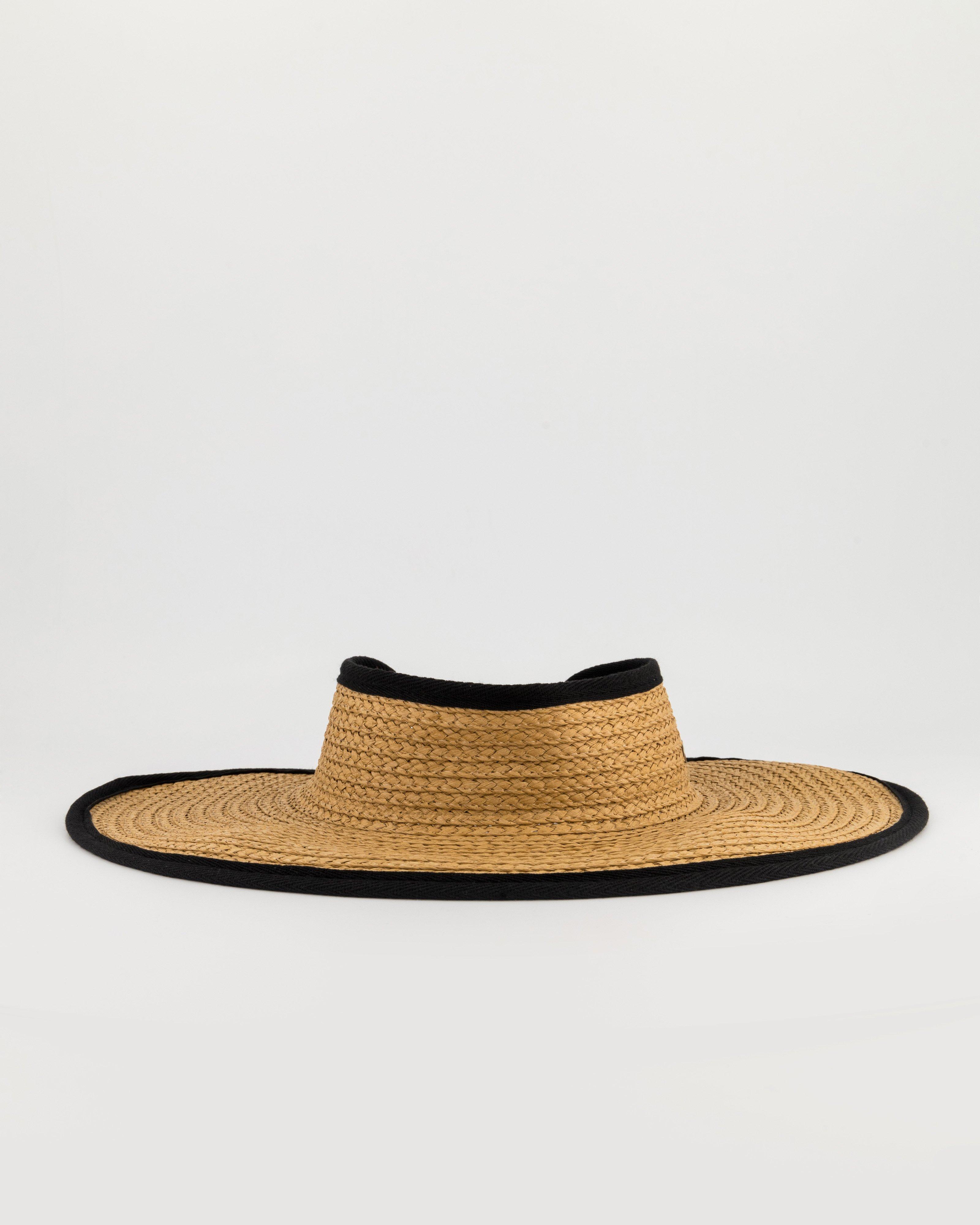 Amaya Statement Visor with Bow -  Oatmeal
