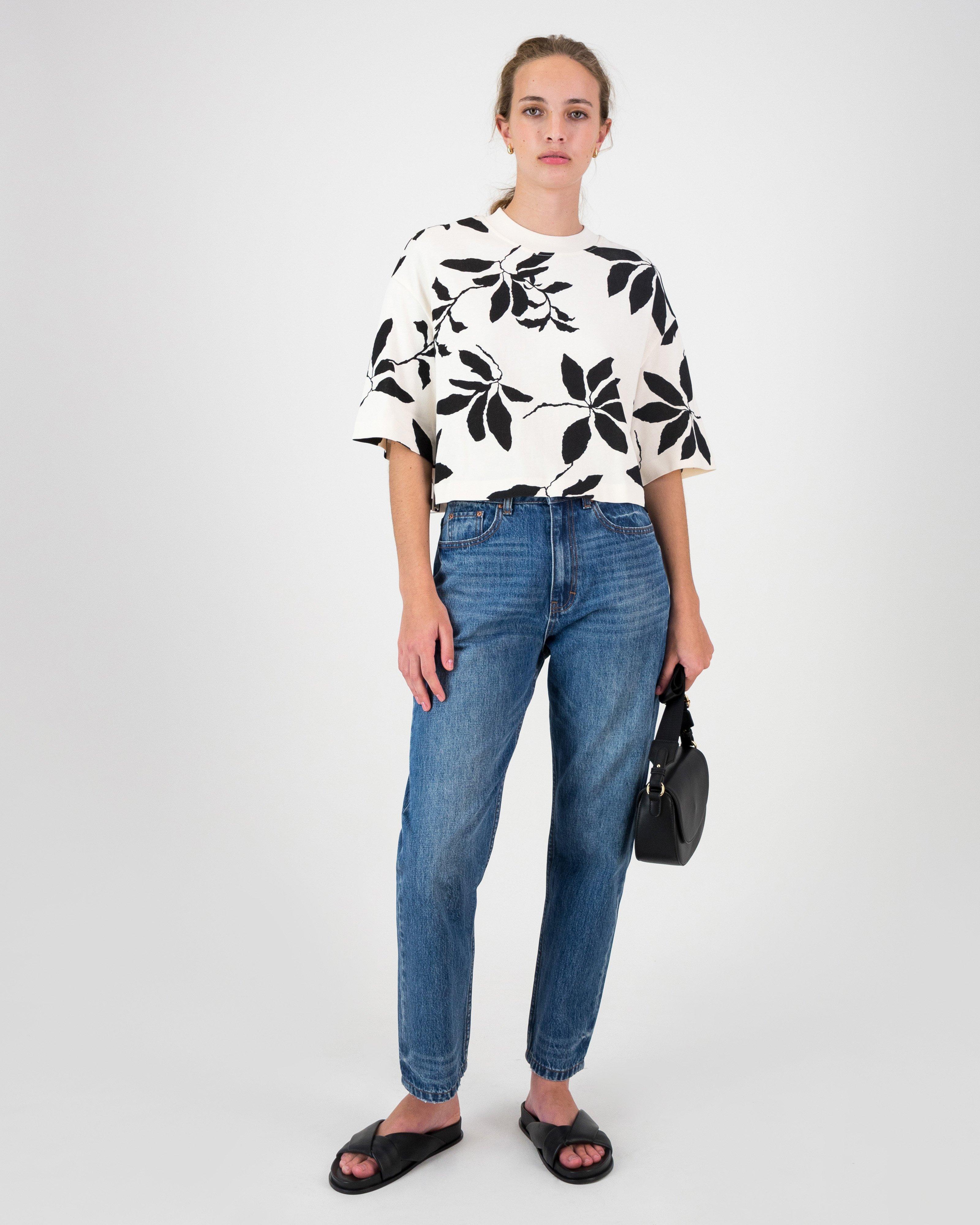 Aneko Printed Tee -  Pale Pink