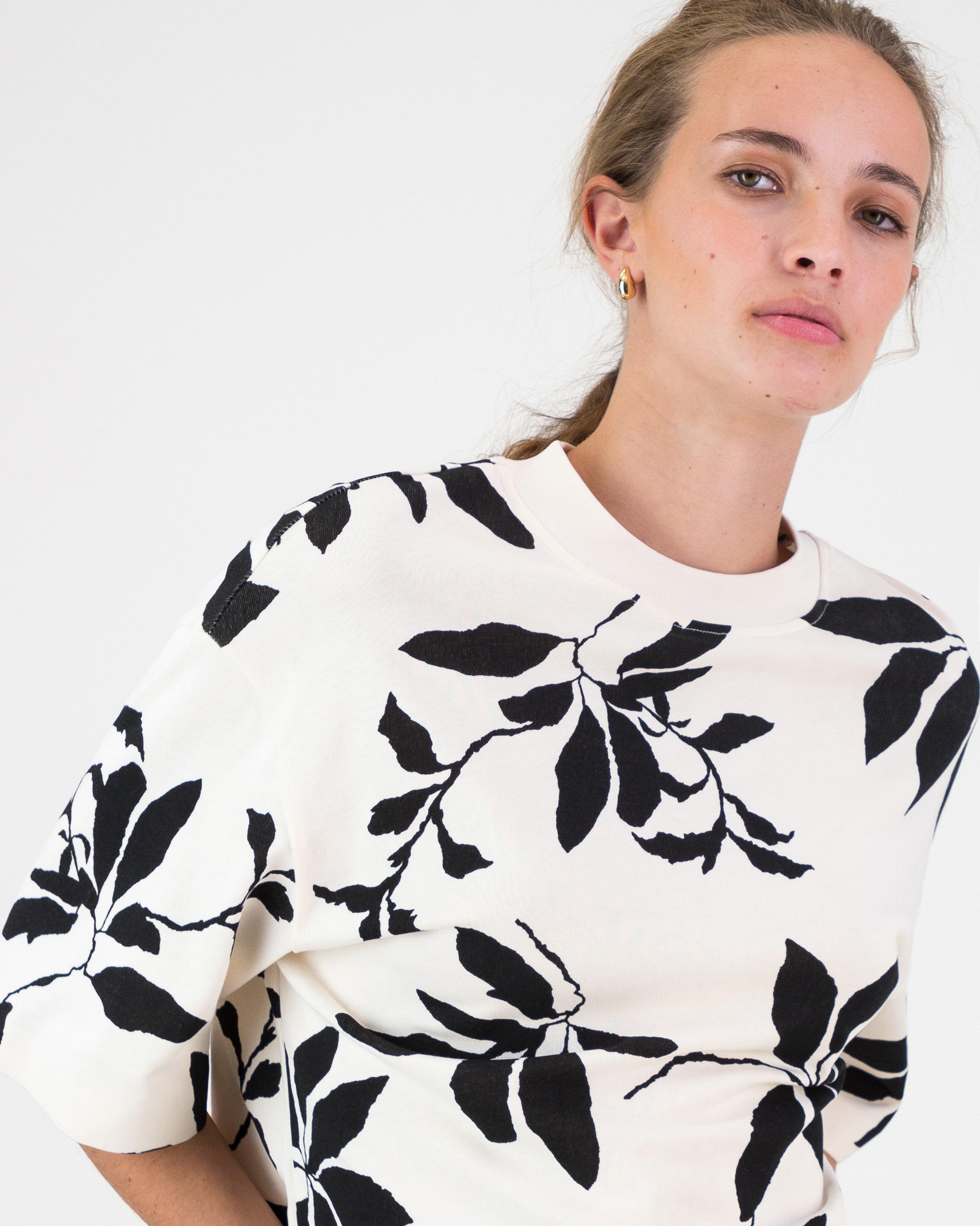 Aneko Printed Tee -  Pale Pink