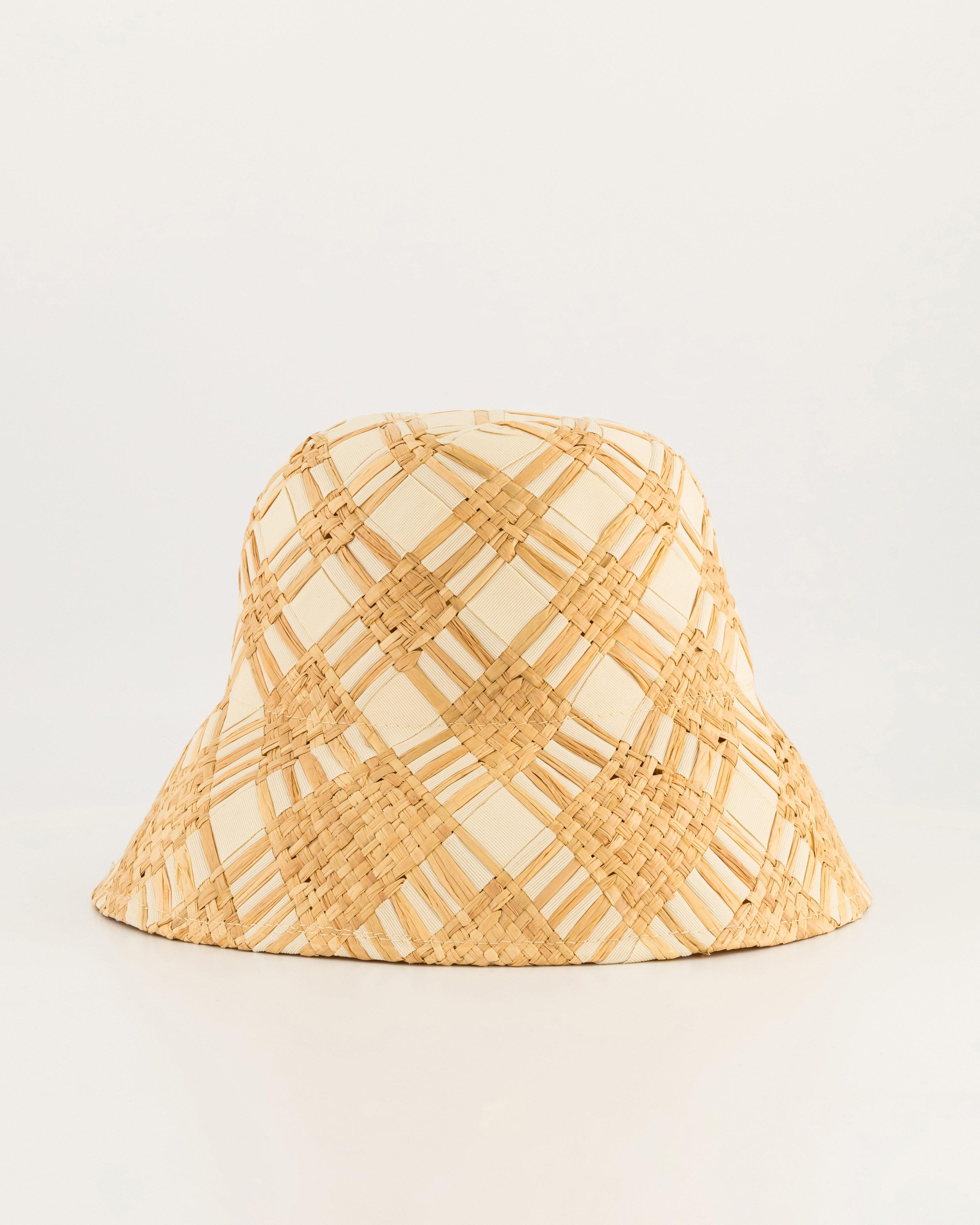 Mara Plaited Ribbon Bucket -  Milk