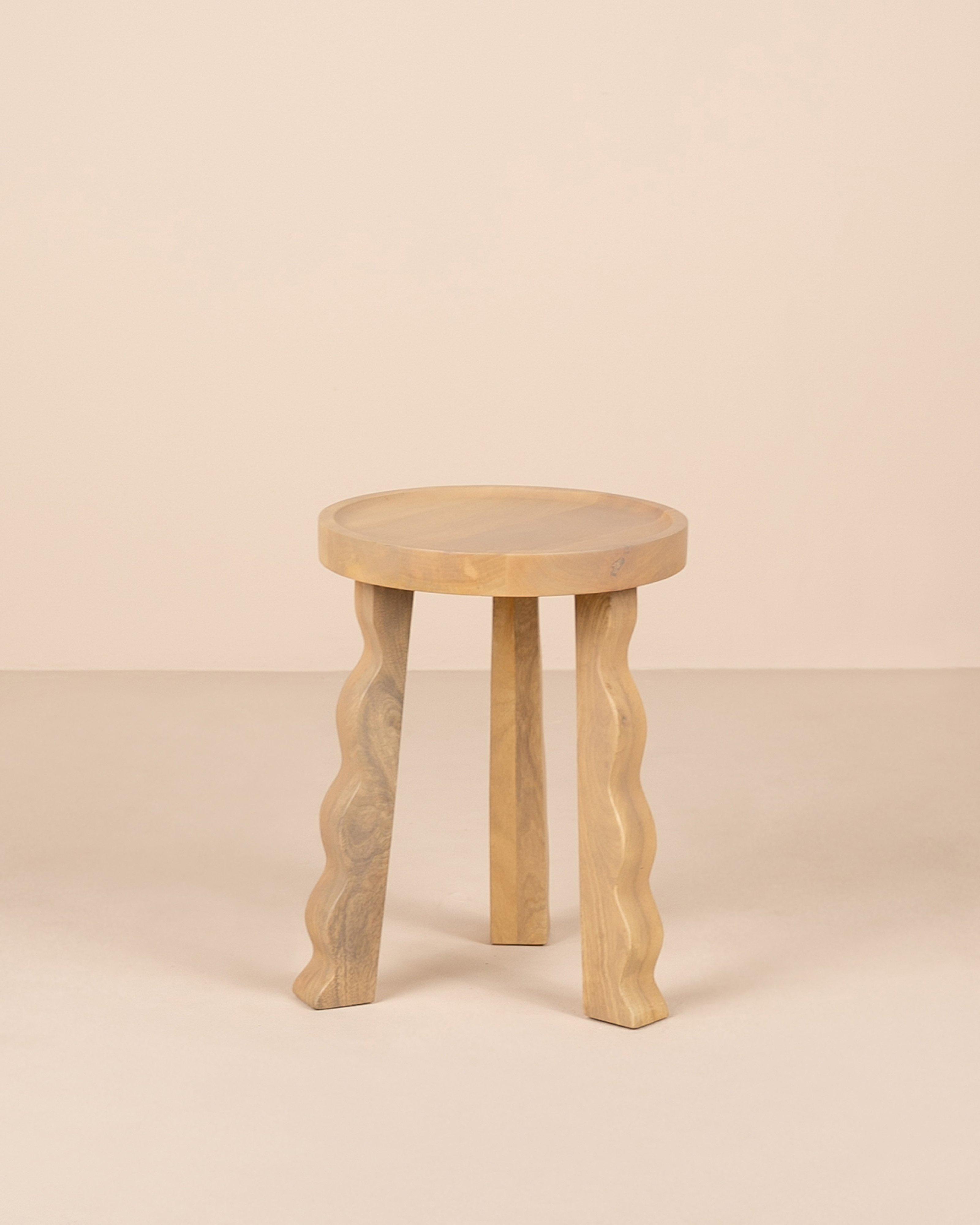 Squiggle Milk Stool -  Brown