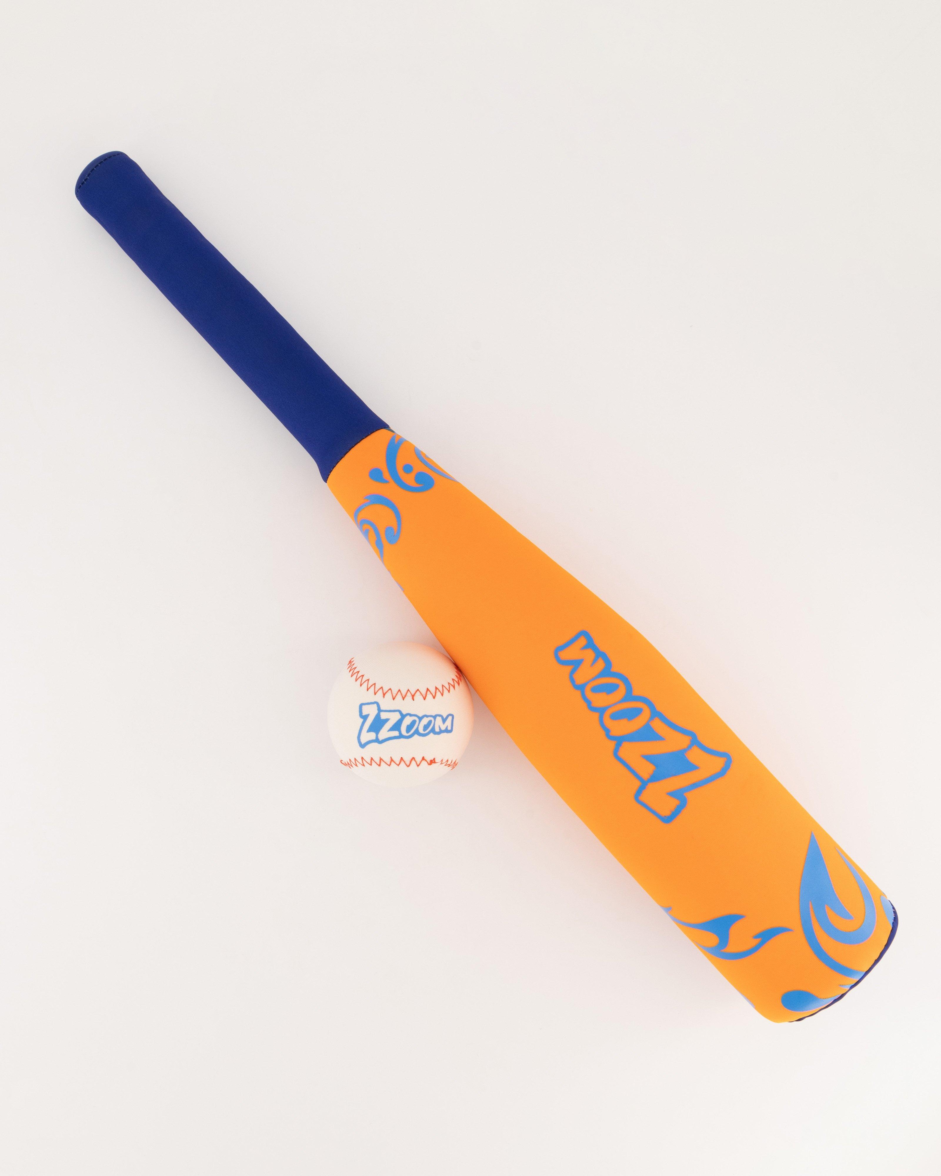 Zzoom Baseball Bat and Ball -  Orange