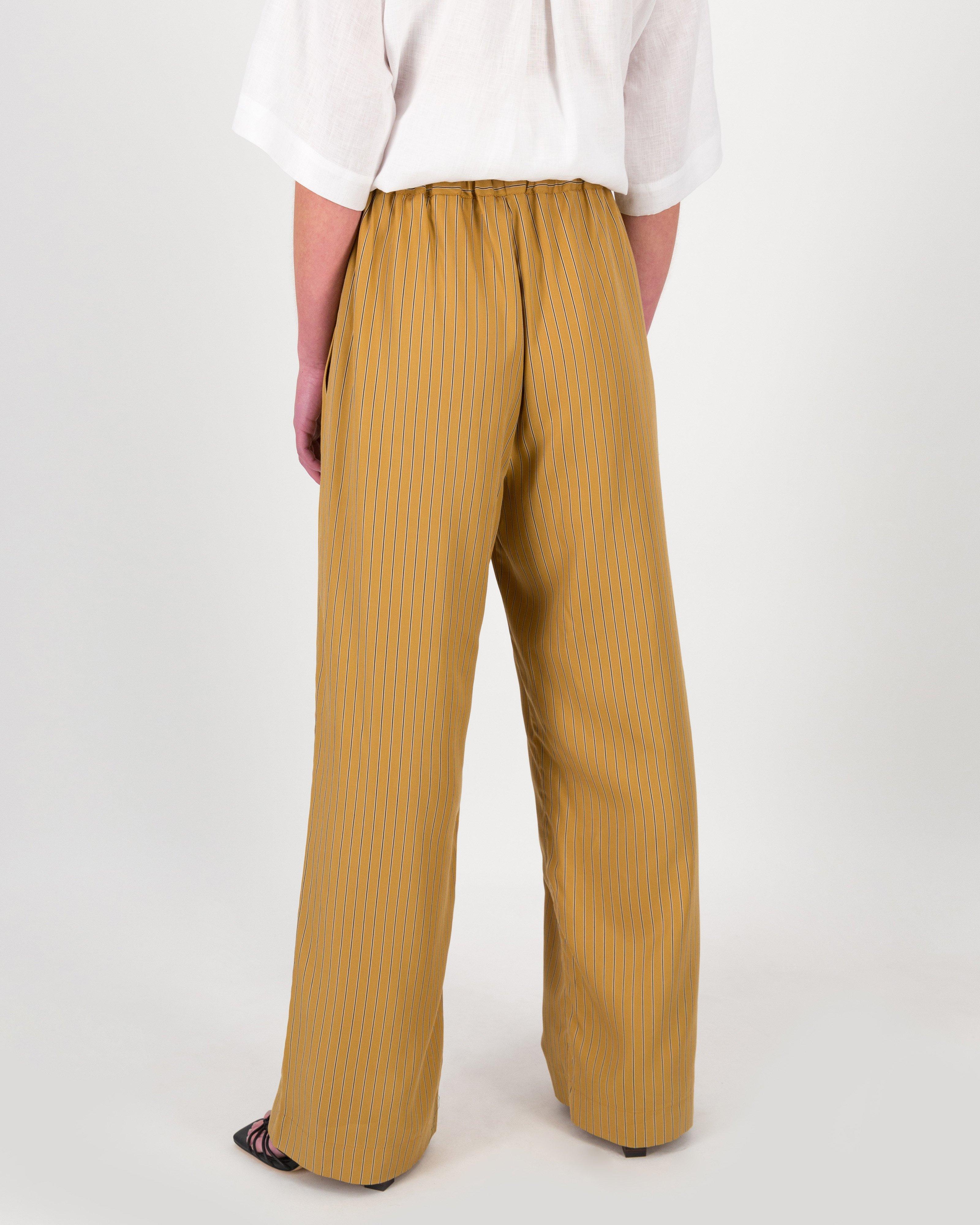 Kayla Stripe Relaxed Pant -  Stone