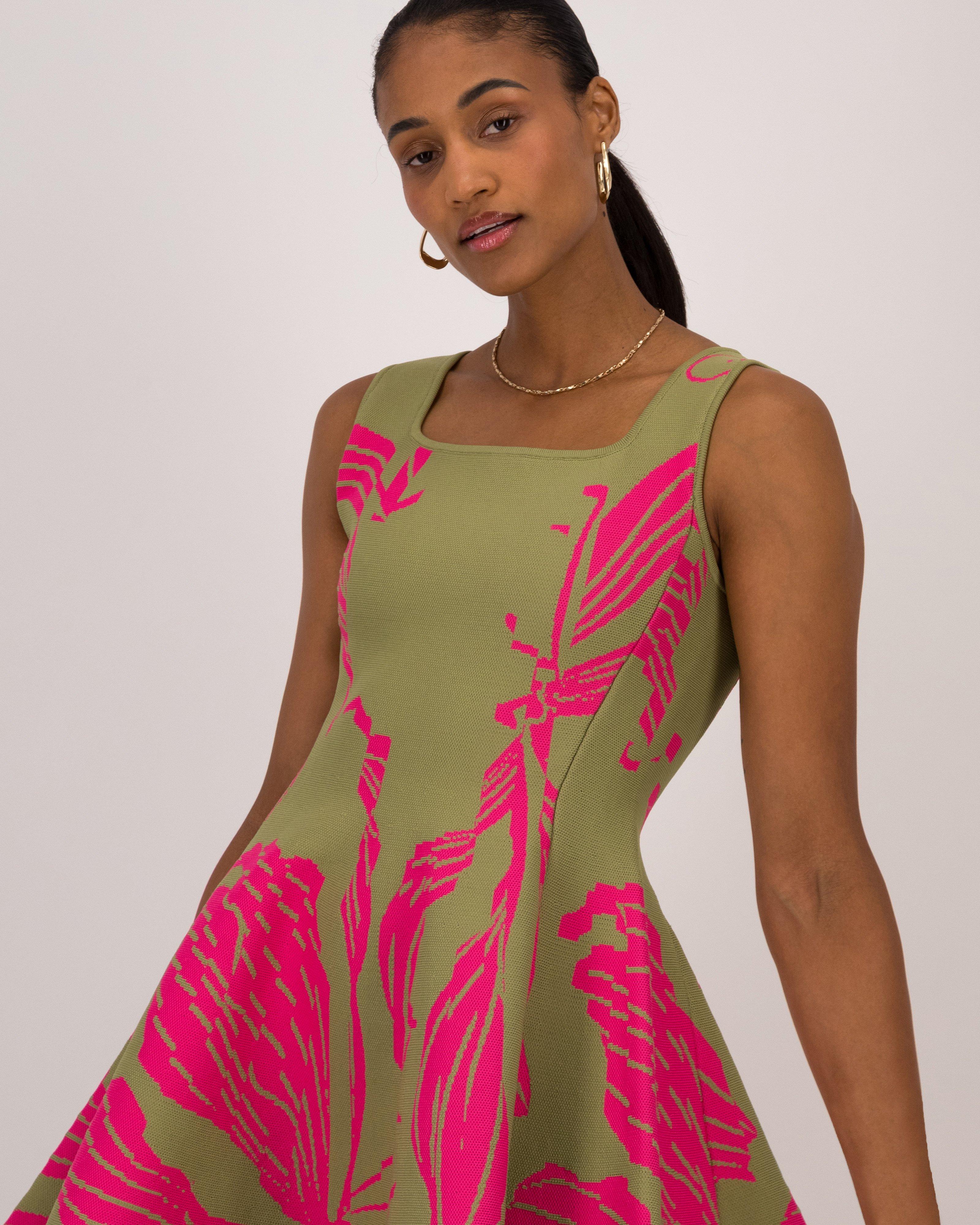Baker Intarsia Knitwear Short Dress
