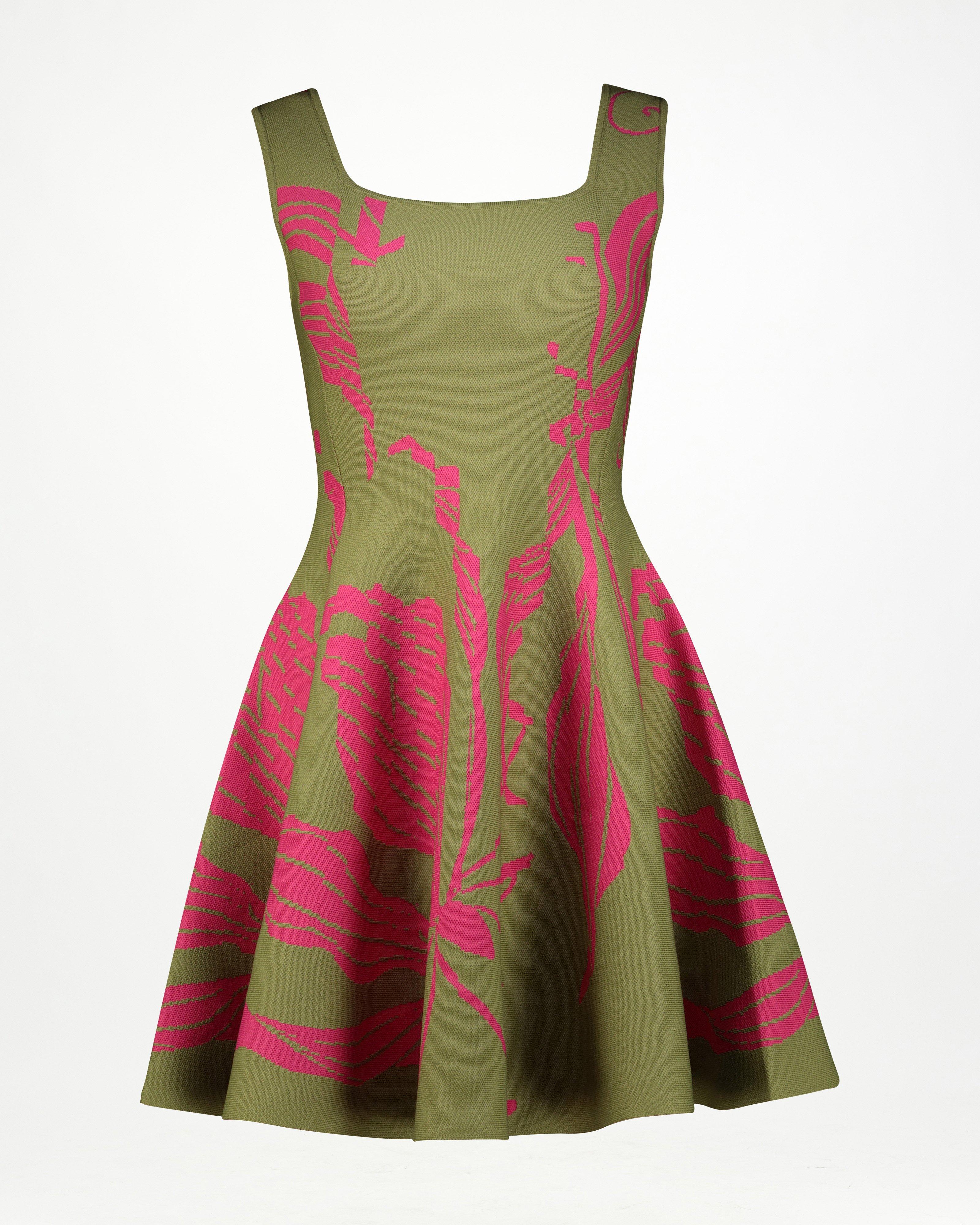 Baker Intarsia Knitwear Short Dress