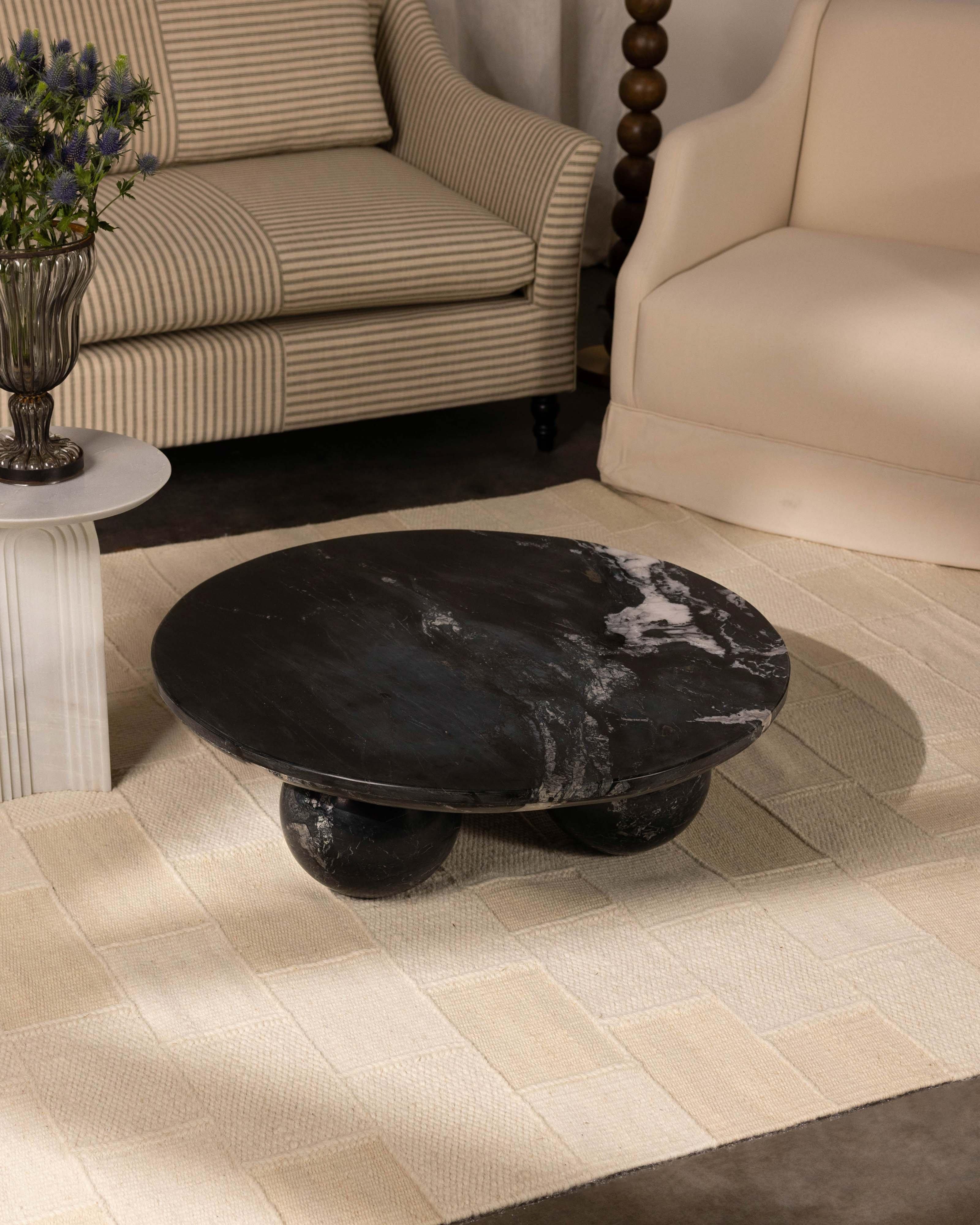 Uma Marble Coffee Table -  Black