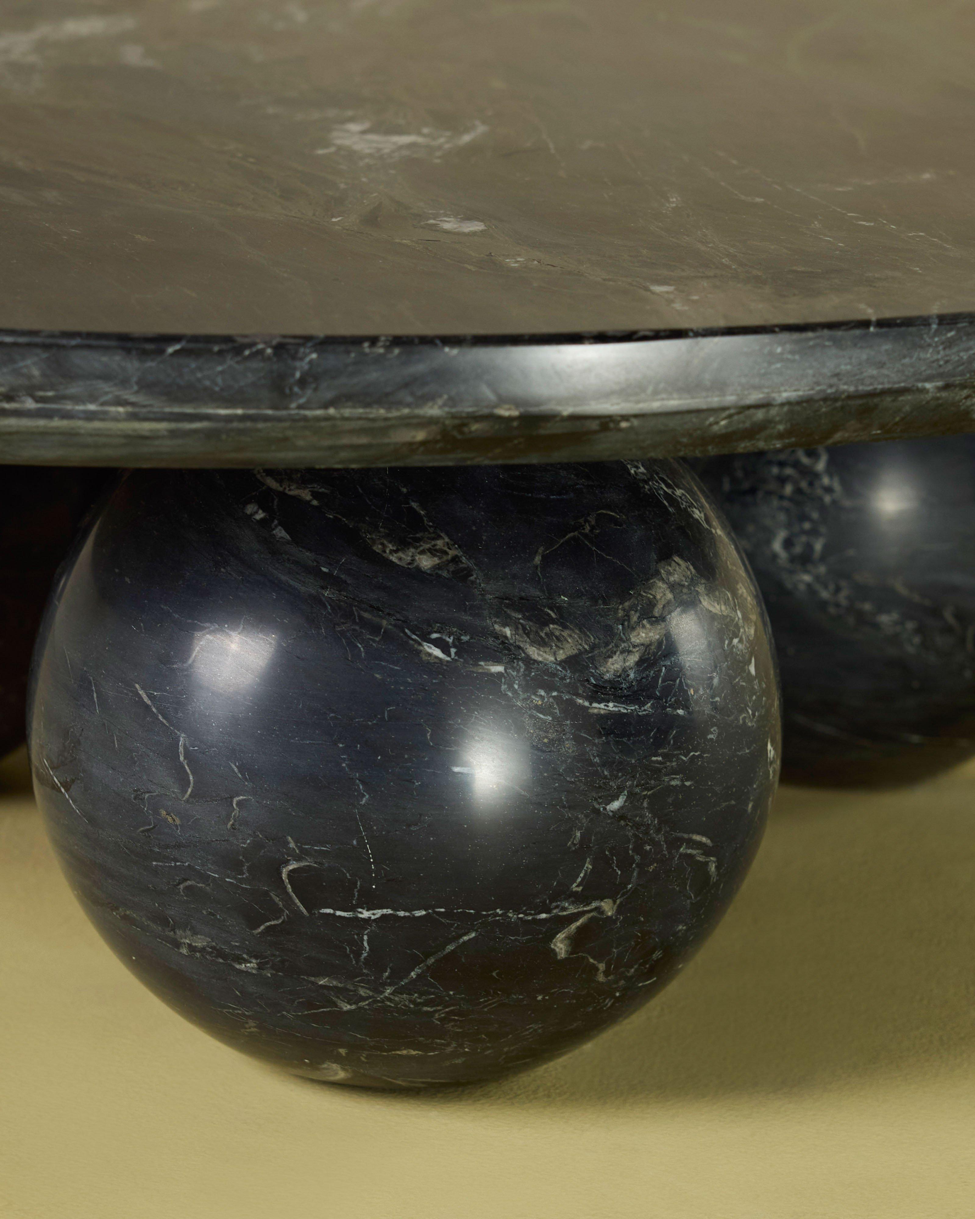 Uma Marble Coffee Table -  Black