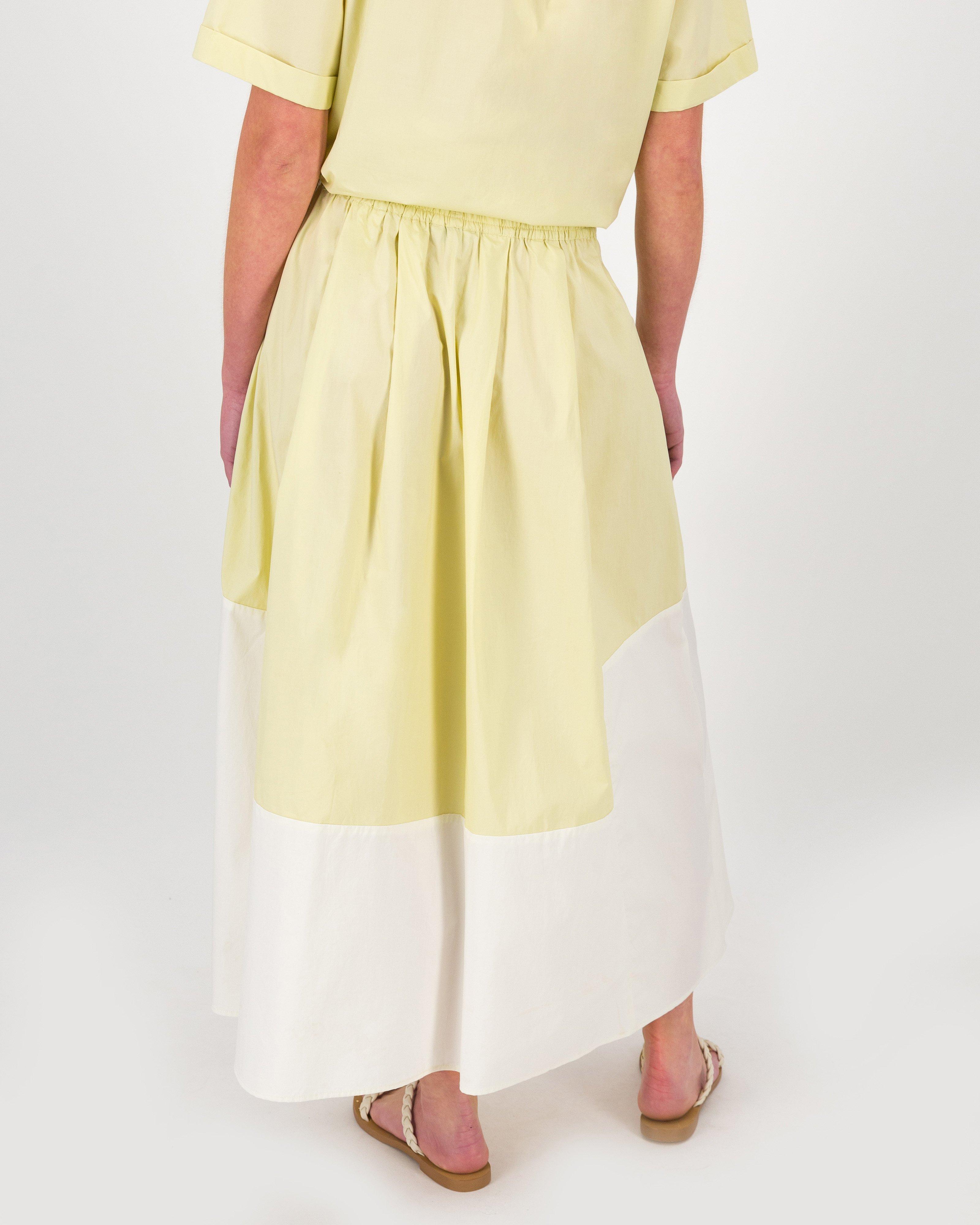 Lewe Cotton Nylon Skirt -  Yellow