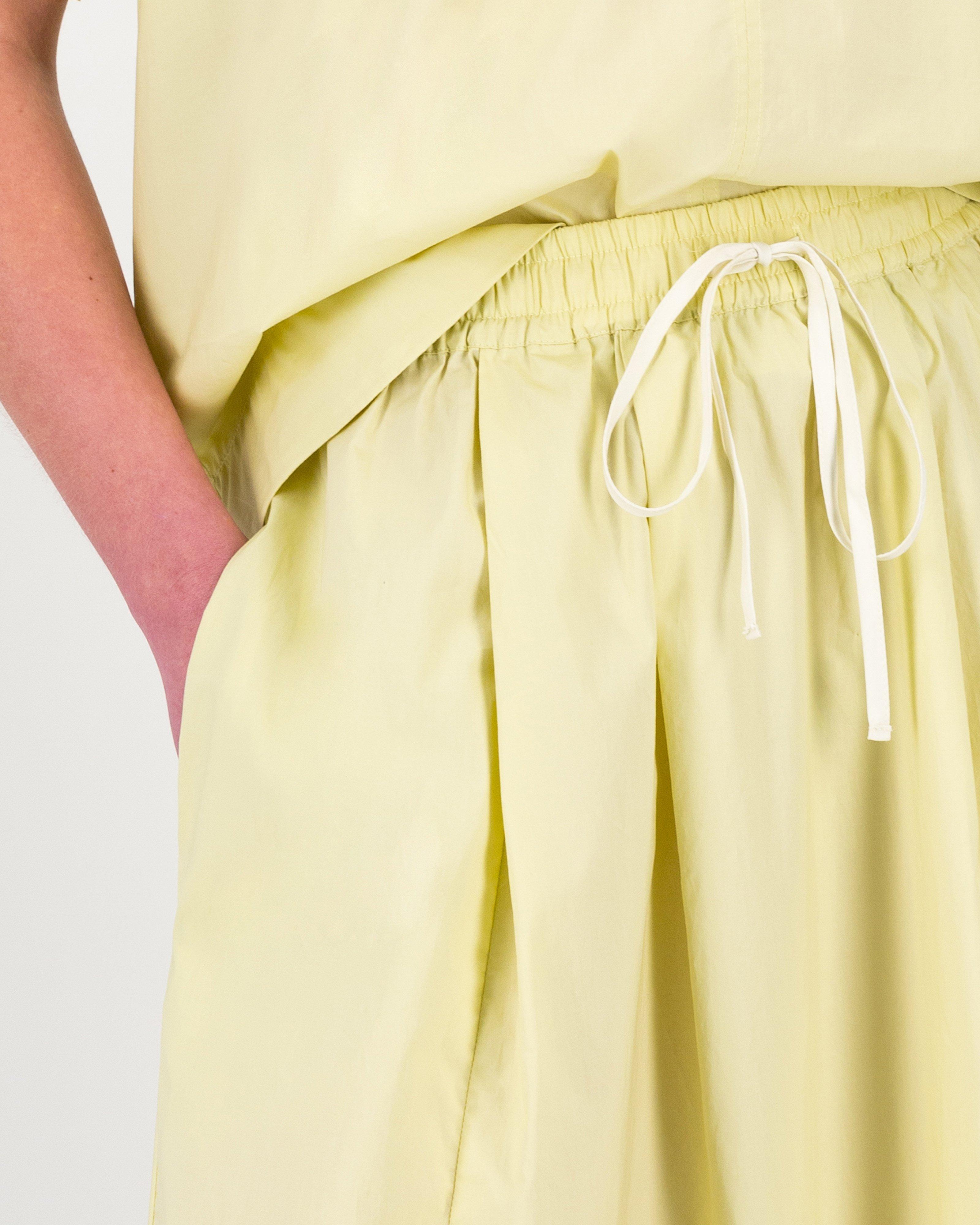 Lewe Cotton Nylon Skirt -  Yellow