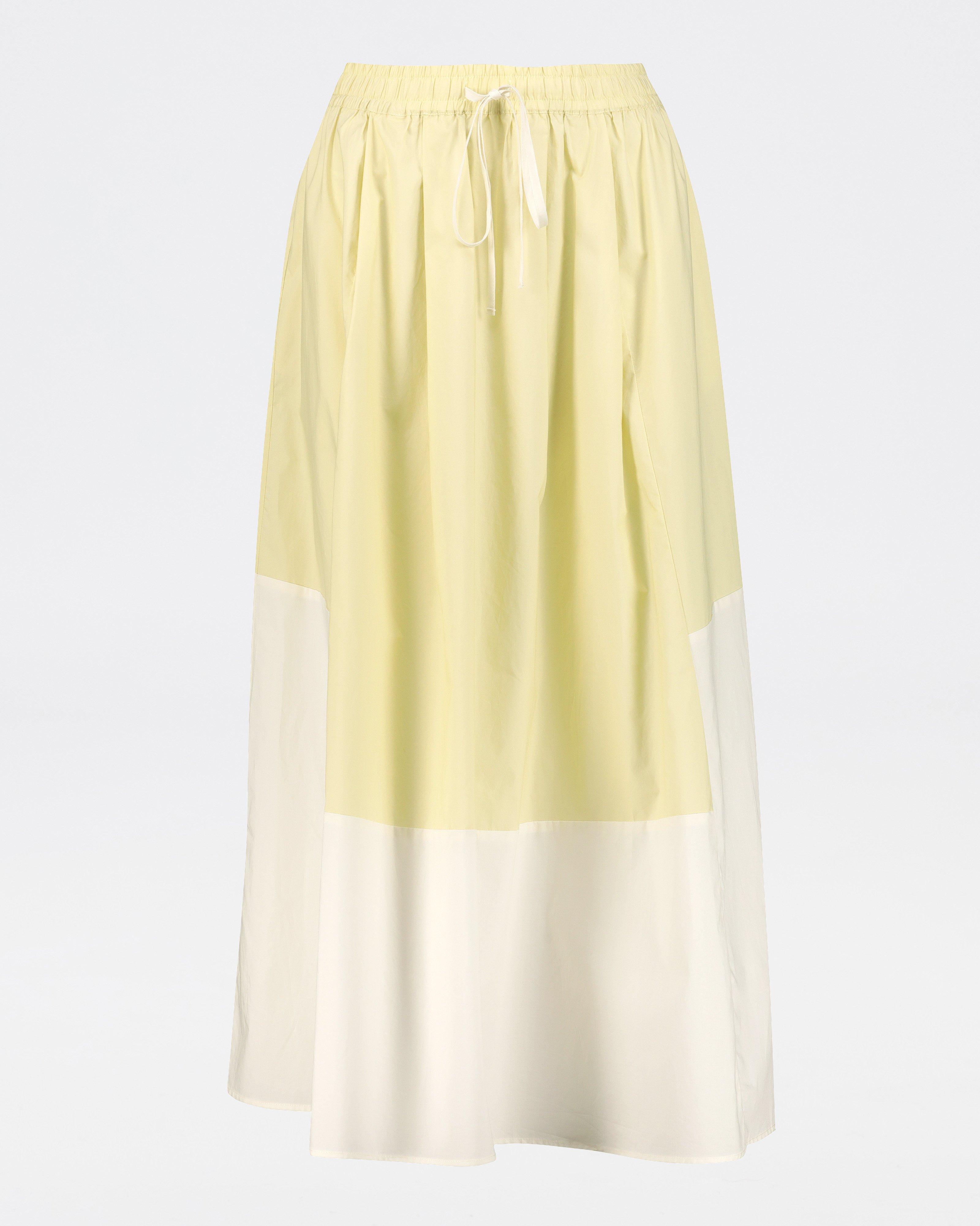 Lewe Cotton Nylon Skirt -  Yellow