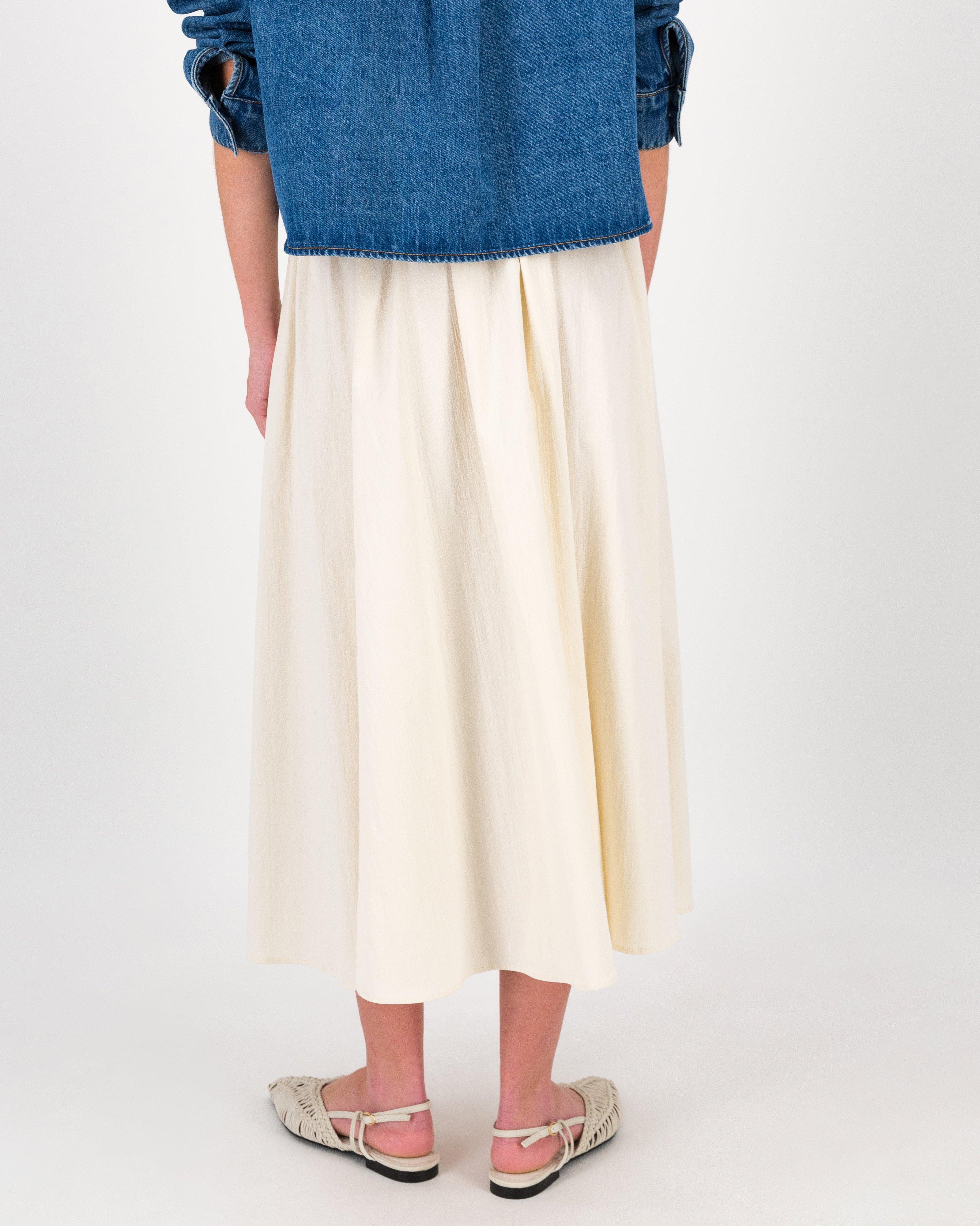 Meryl Gathered Skirt -  Milk