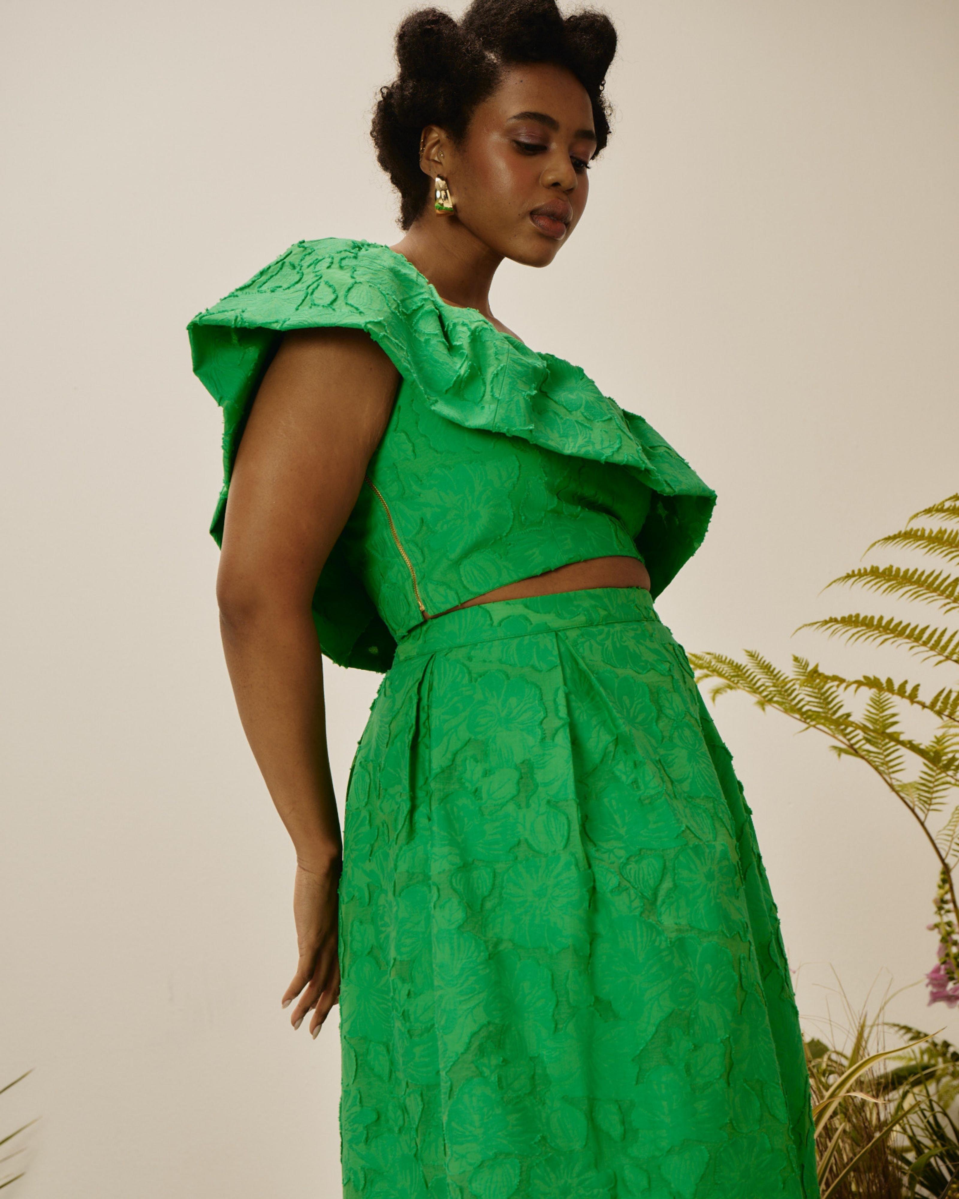 Cooper Crop Frill Top