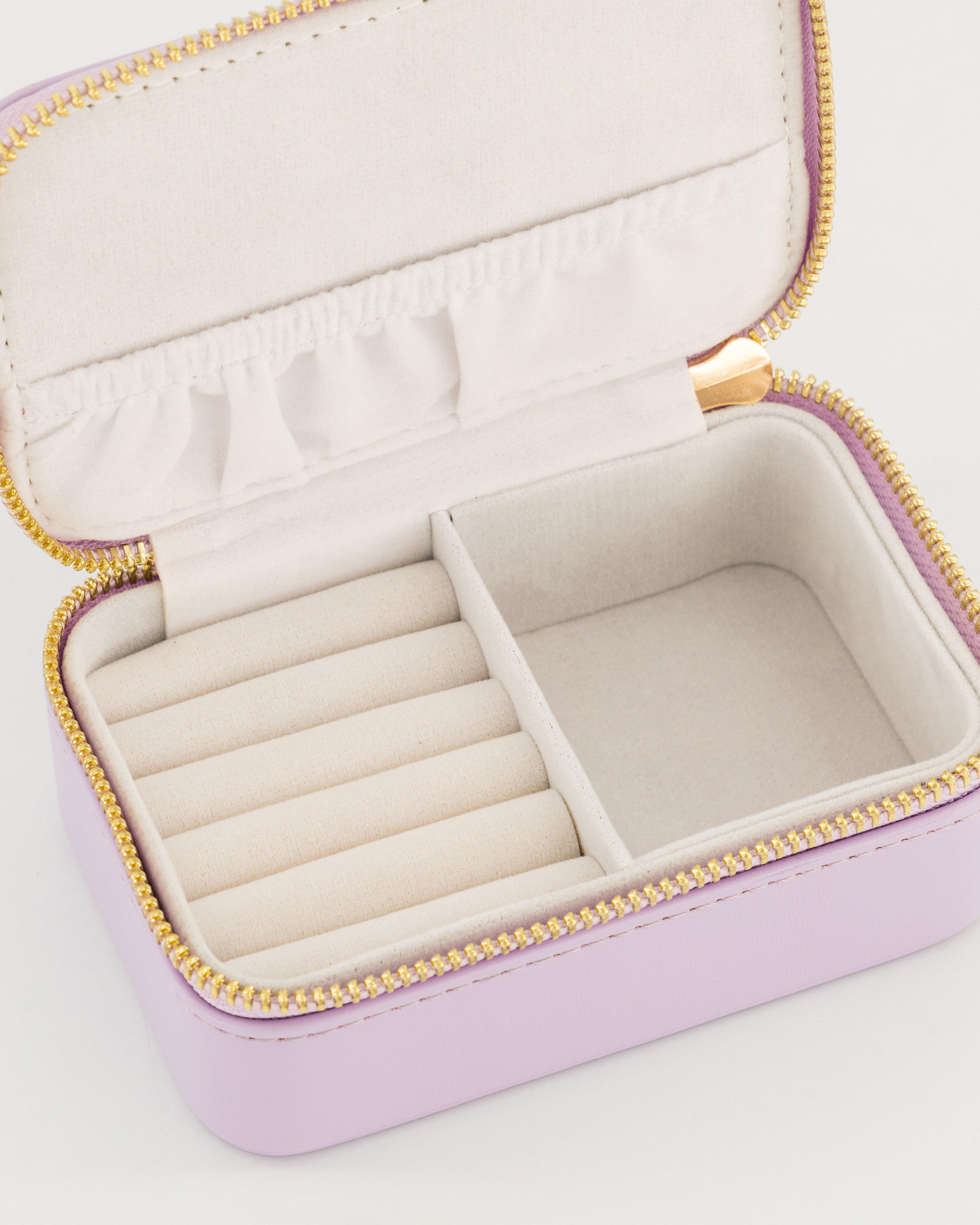 Leeann Rectangular Jewellery Box -  Lilac