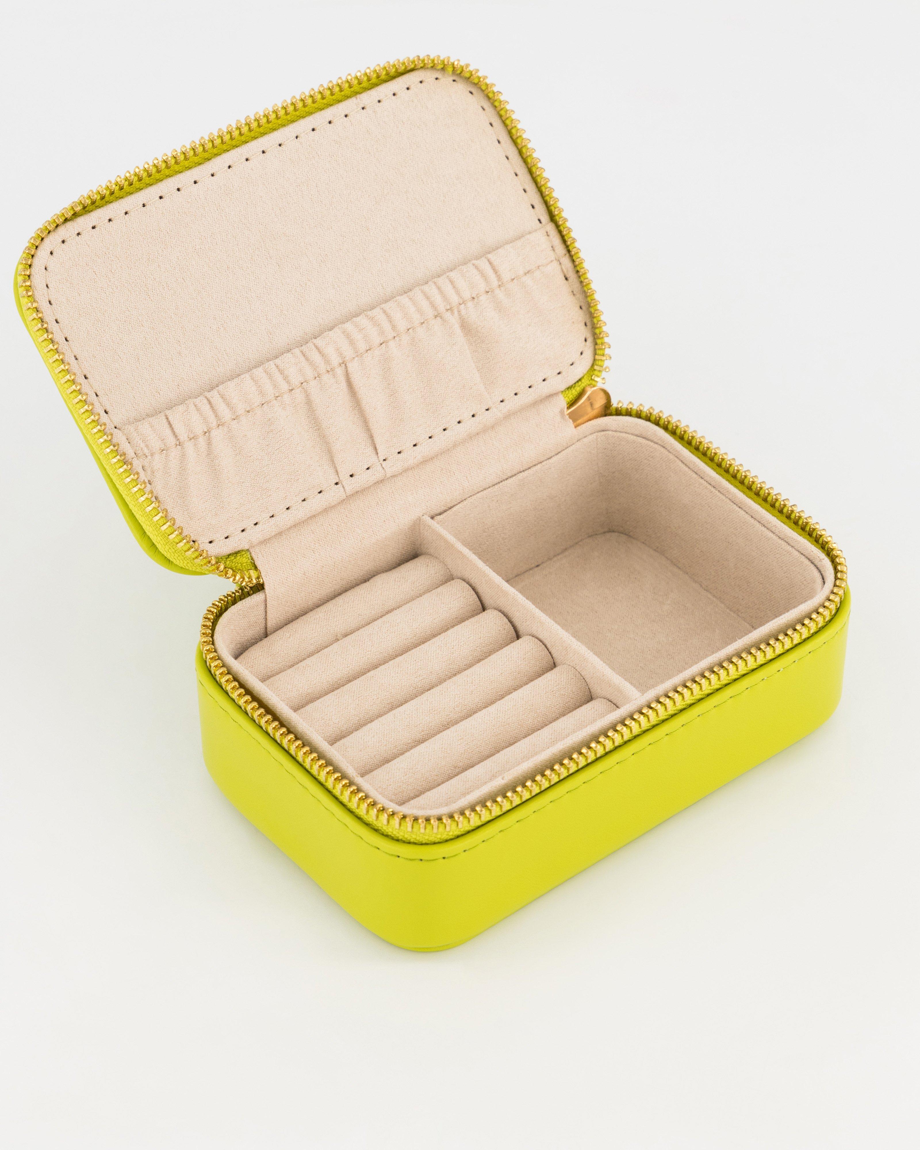 Leeann Rectangular Jewellery Box -  Green