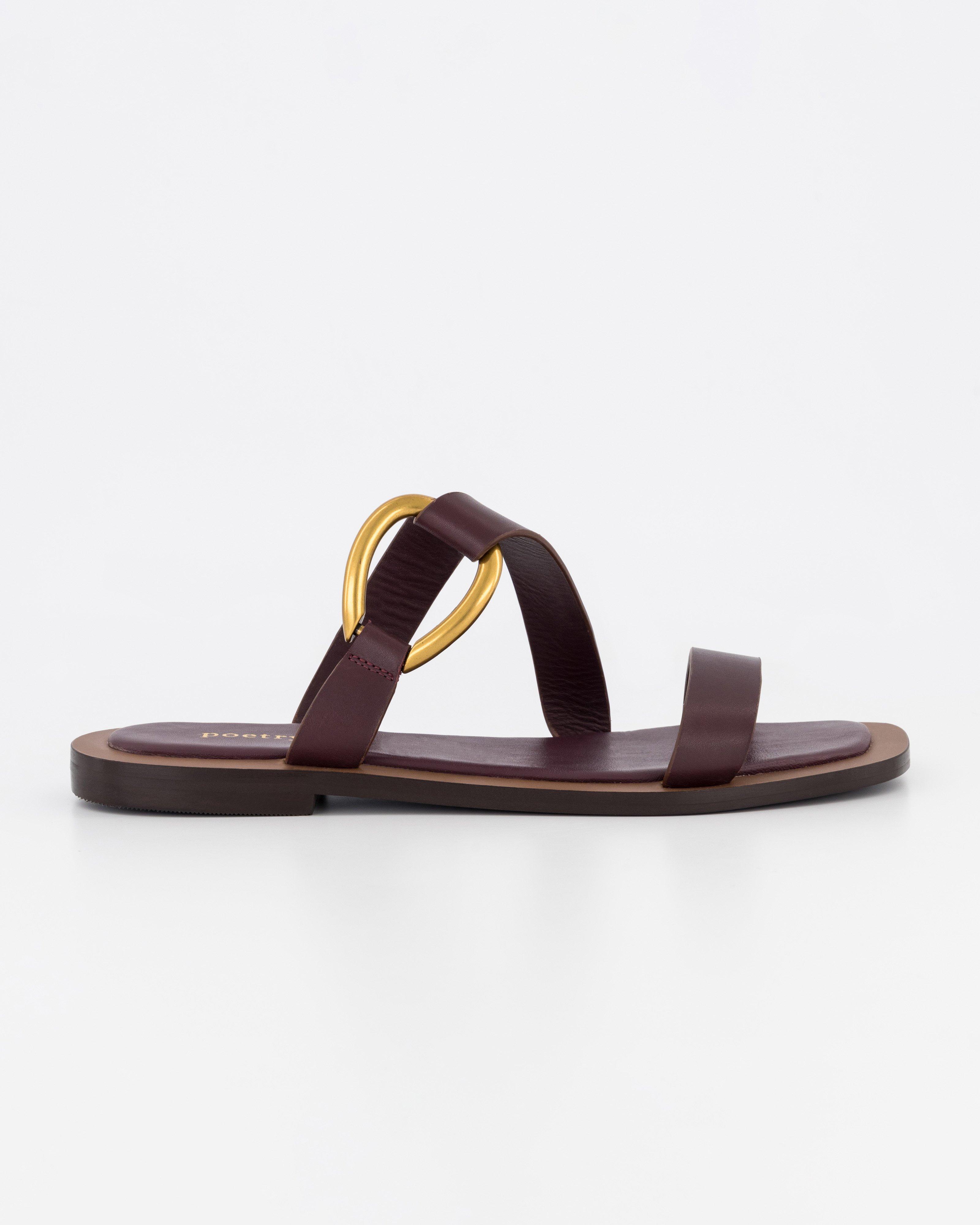 Axel Leather Sandal -  Oxblood