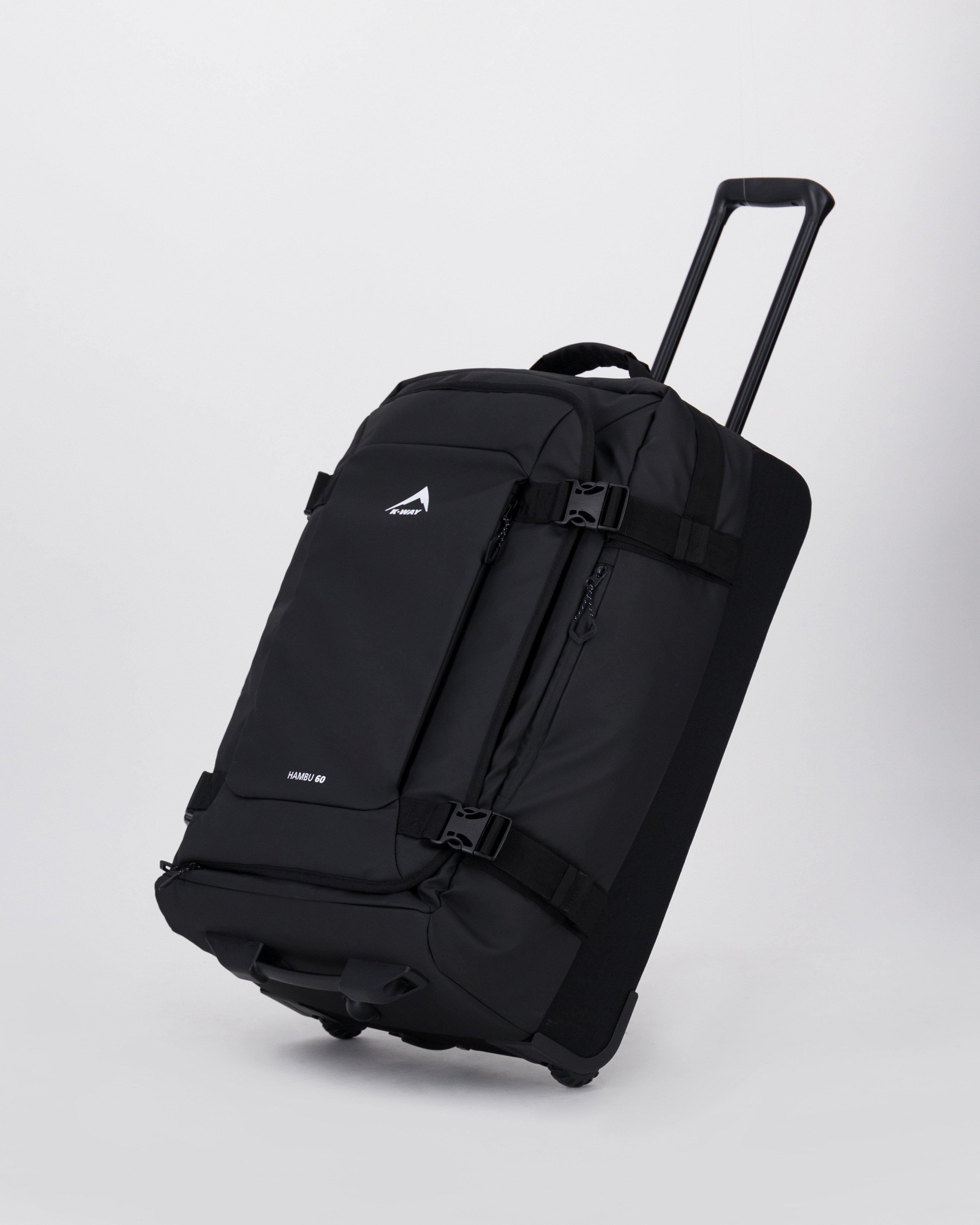 K-Way Hambu 60L Roller Luggage Bag -  Black